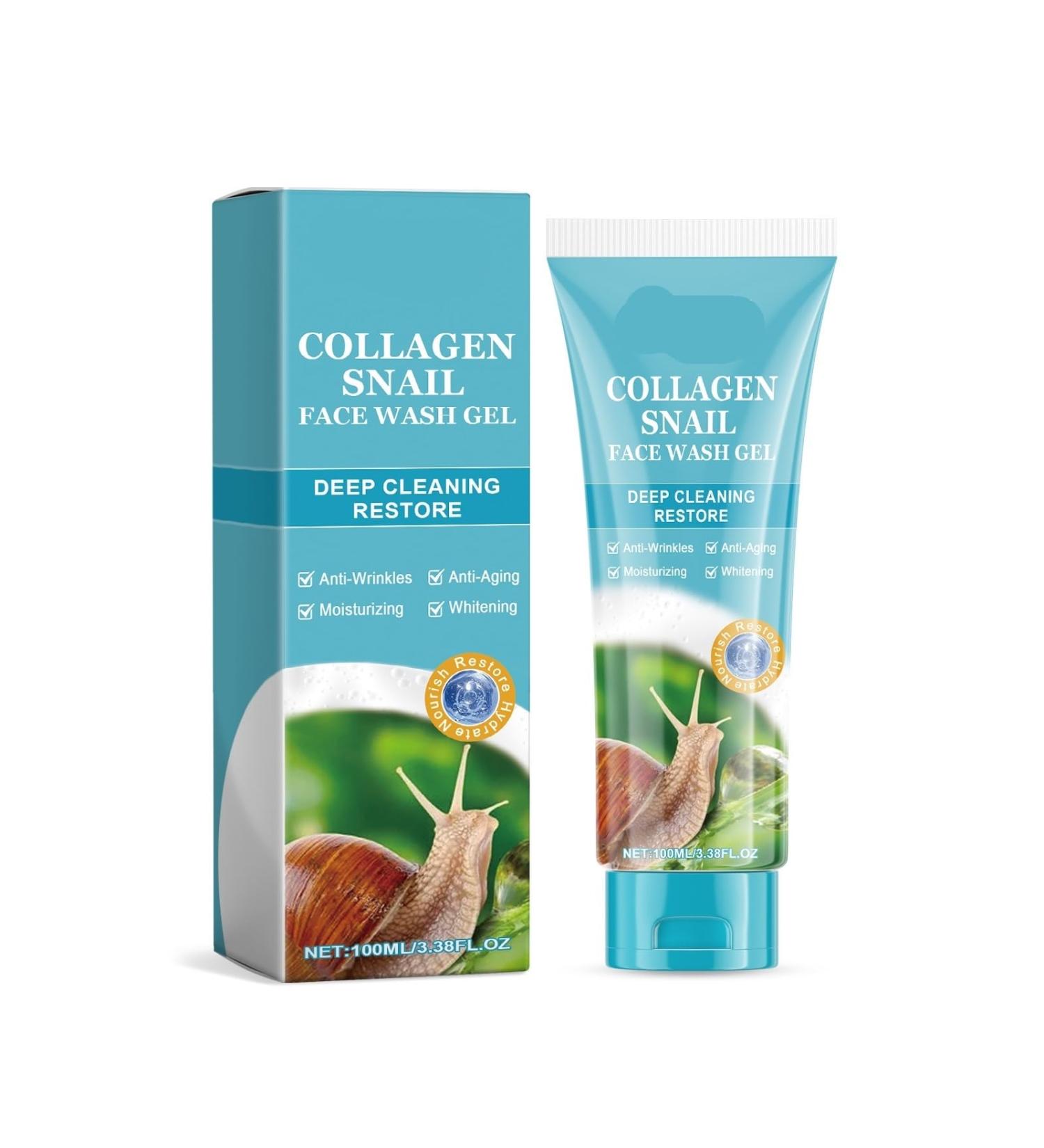 Gentle Exfoliating Facial Cleansing Gel - Repair Deep Clean & Hydrate Skin Reduce Melanin & Even Skin Tone(2PCS) - Buy Online on GoSupps.com