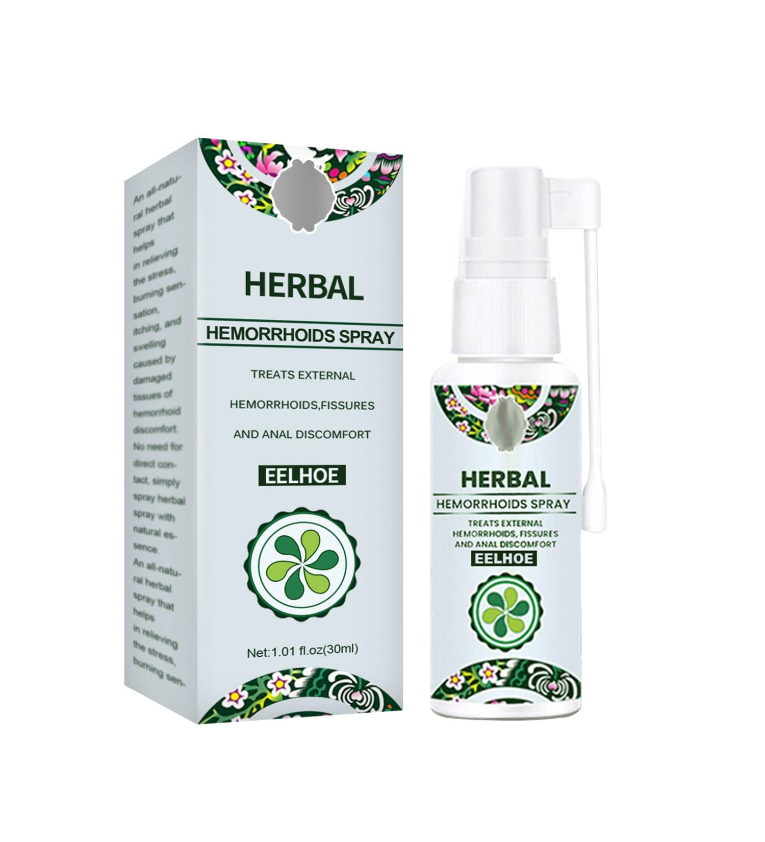 Natural Herbal Hemorrhoids Spray for Fast Relief | Soothing Itching & Burning | Heal Anal Fissures - 1 Piece - Buy Online on GoSupps.com