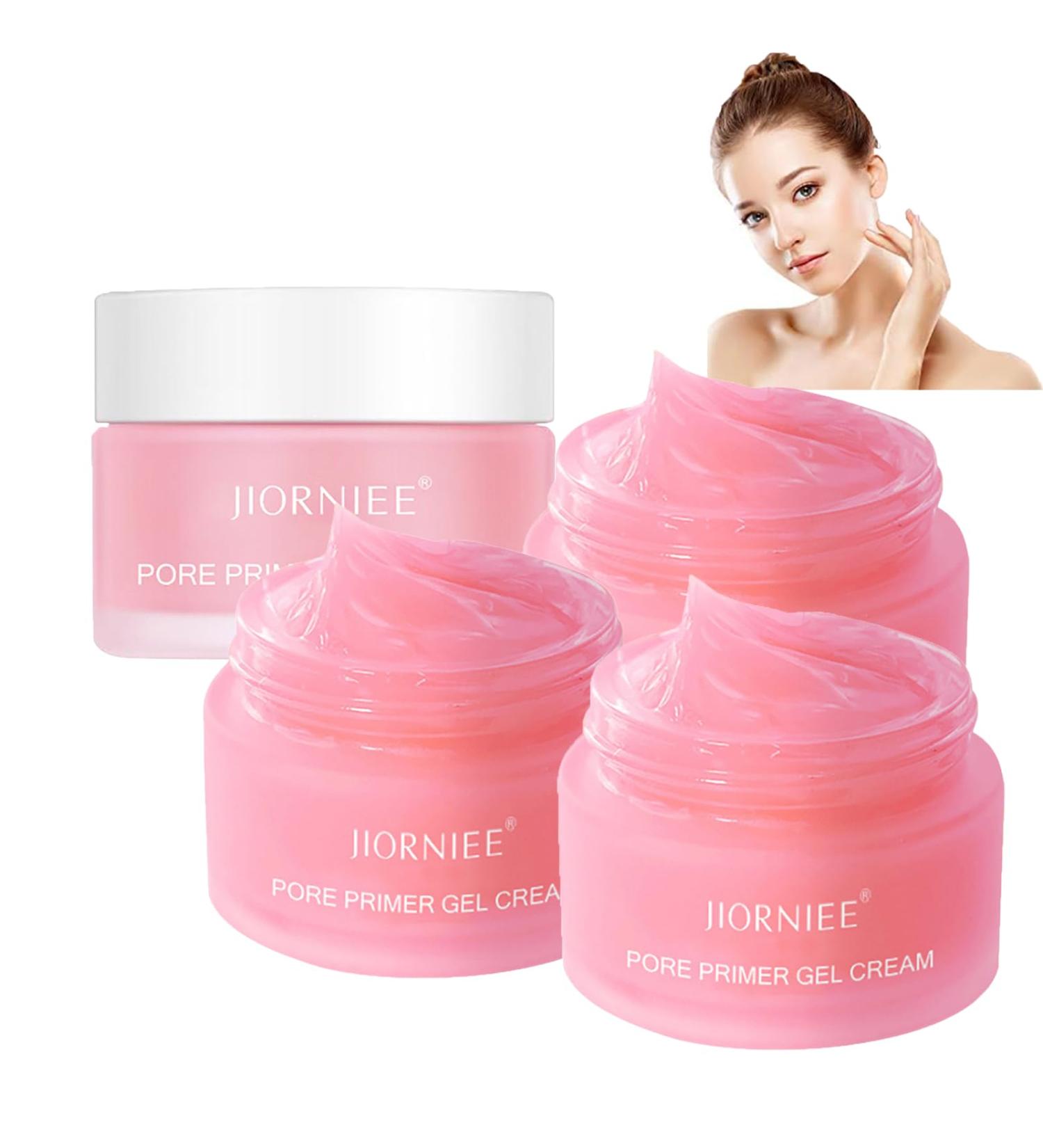 Jiorniee Pore Primer Gel Cream - Invisible Pore Base Gel for All Skin Types | 3PC Makeup Base - Buy Online on GoSupps.com