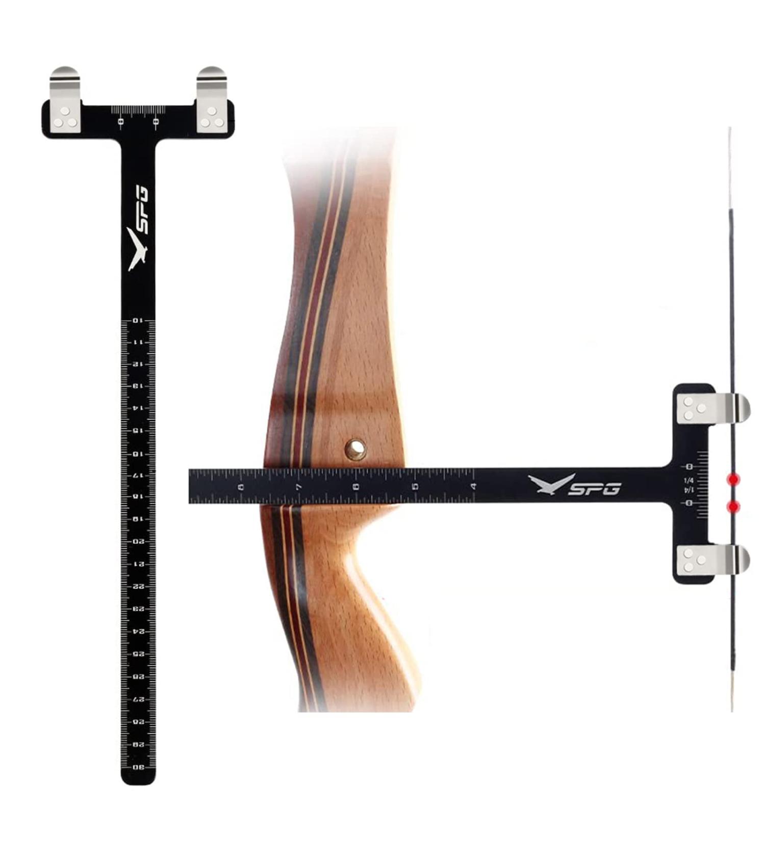 SOPOGER Archery Bow Square Ruler for Recurve and Compound Bows | Bowstring Measurement Tool - Buy Online on GoSupps.com