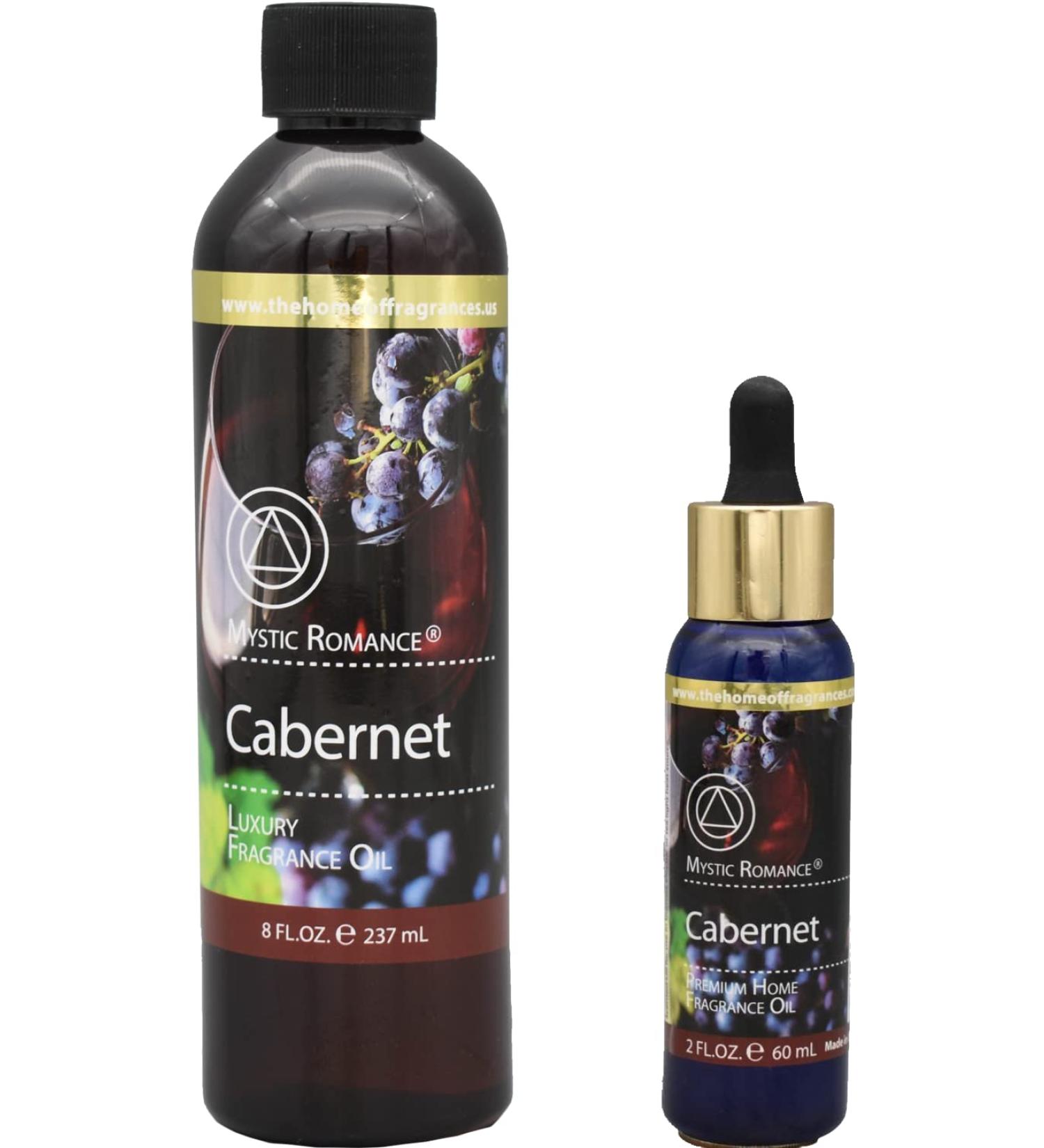 The Home of Fragrances - Set of 2 Bottles of Fragrance Oils - 2oz & 8oz (Cabernet)