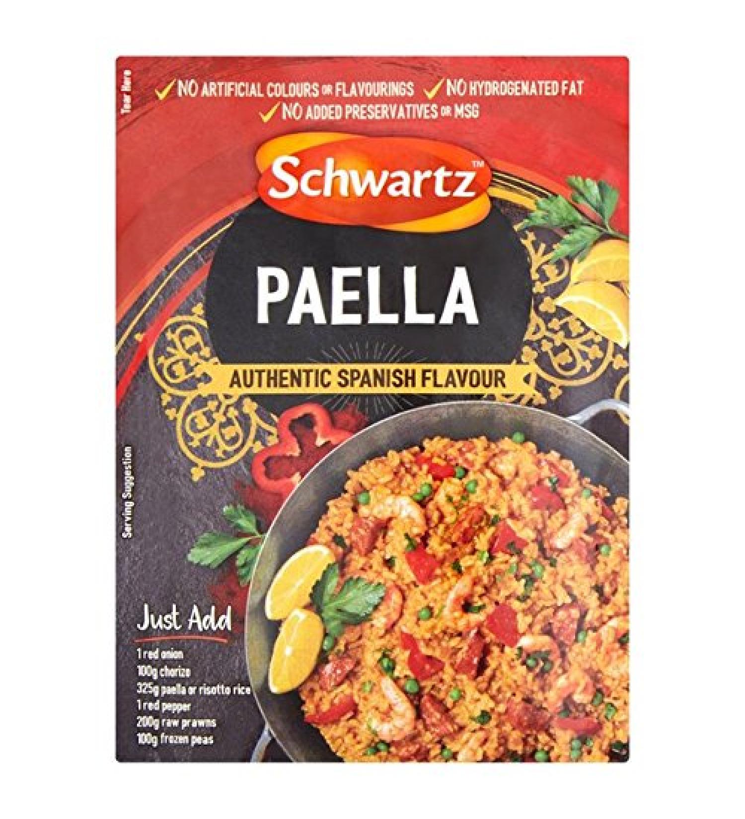 Schwartz Paella Seasoning Authentic Spanish Flavor 30g Pack of 2