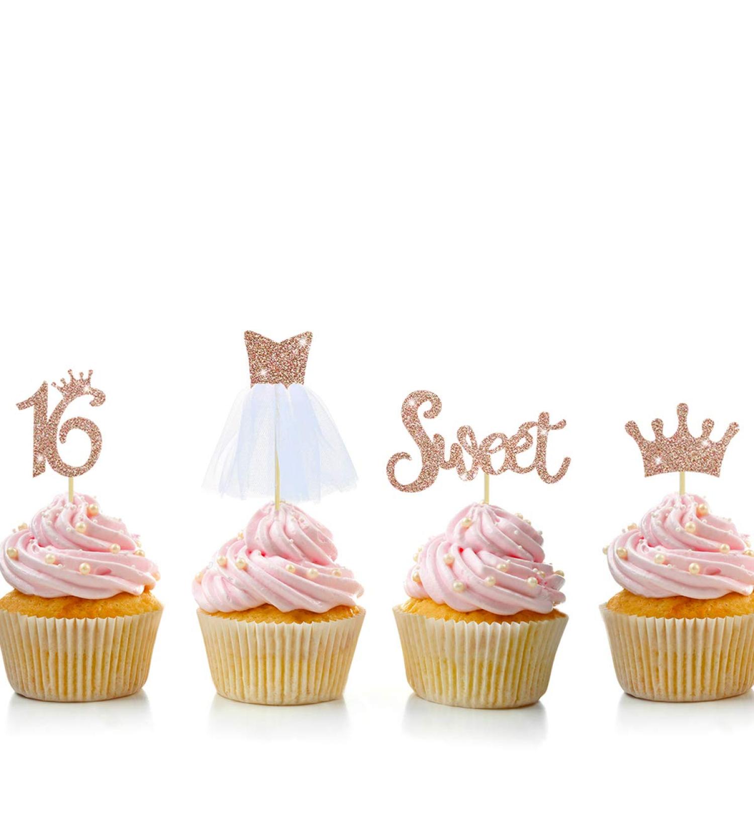 SNUNGPHIR Happy Birthday Cake Topper Acrylic Cupcake Topper for Various Birthday Cake Decorations UKCT-JS1013-015 - Buy Online on GoSupps.com