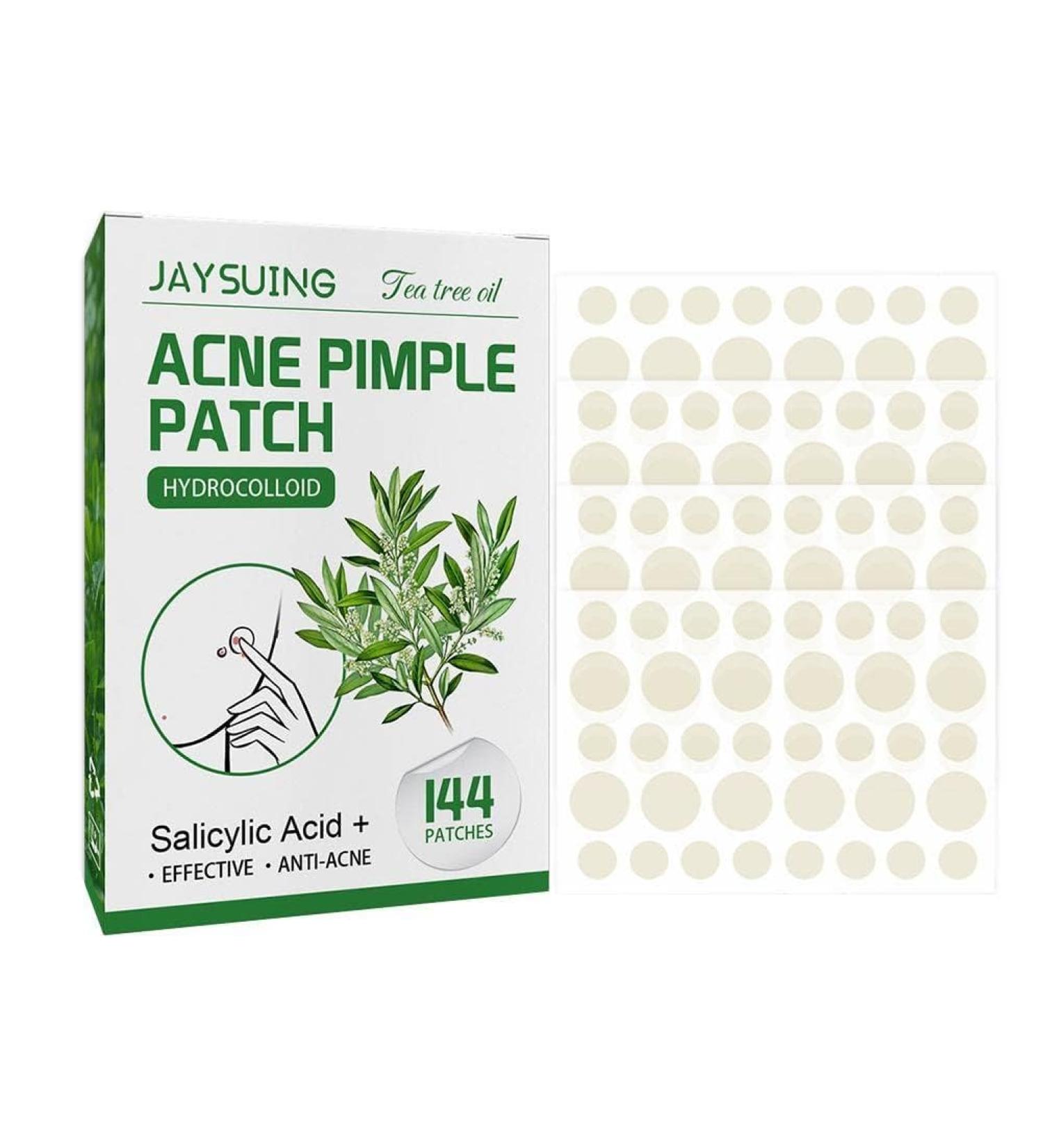 Tea Tree Oil Hydrocolloid Acne Pimple Patch Invisible Makeup Patch Fade Acne Waterproof Moisturizing Skin Marks Patches Repair Treatments and Masks