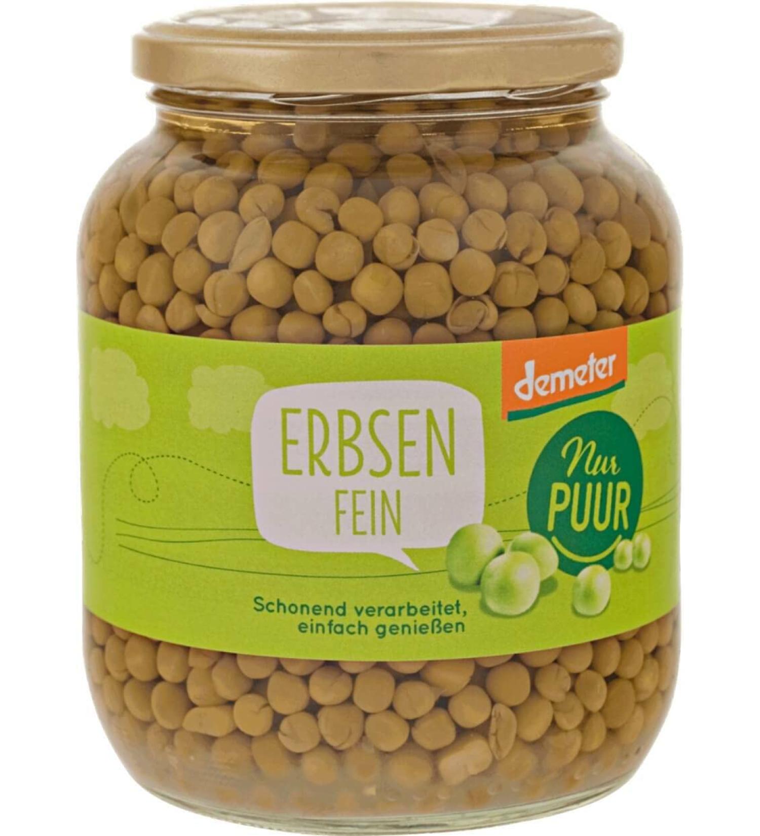Only Puur Bio Erbsen Demeter (6 x 680 gr)