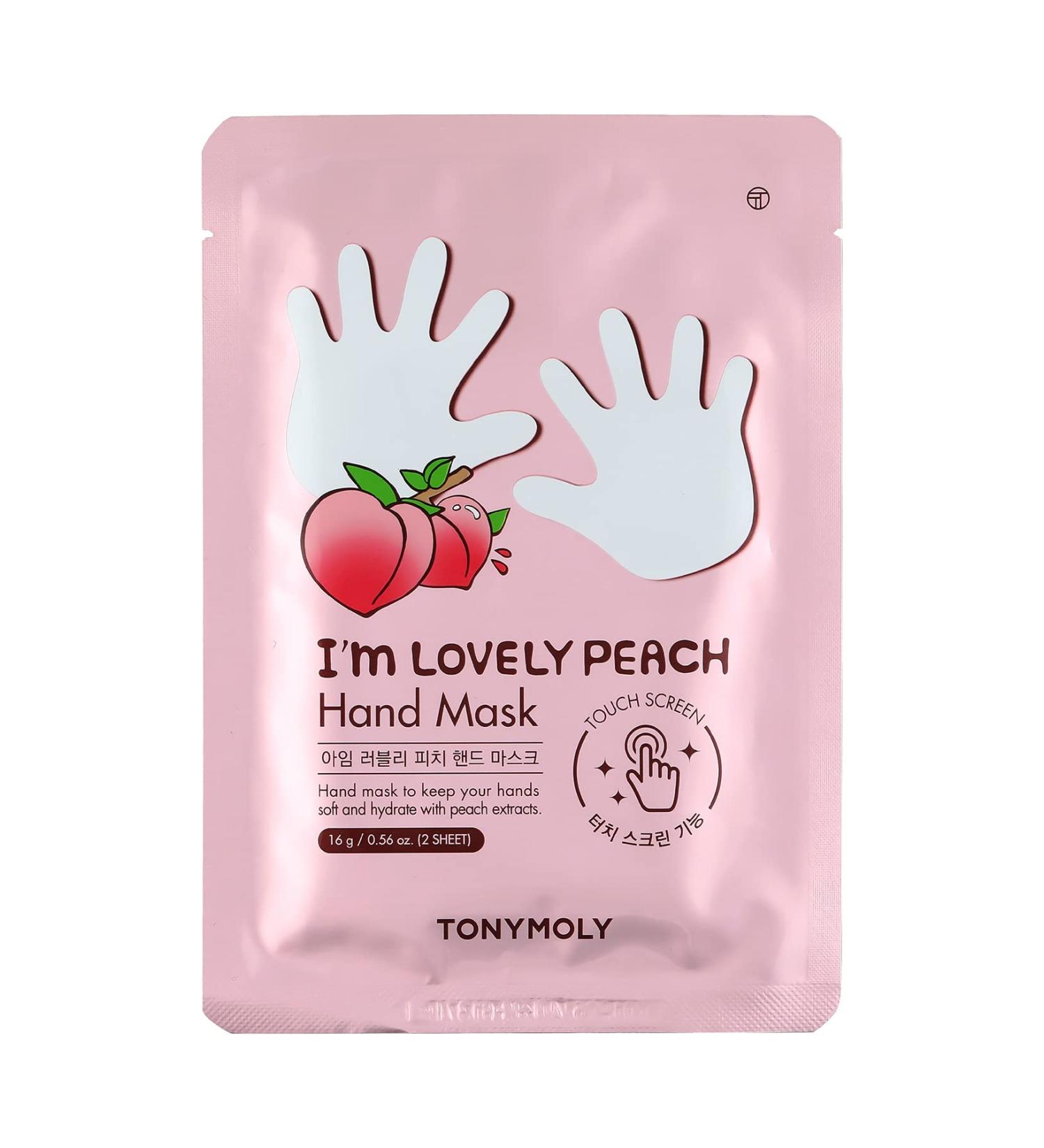 Tony Moly I'm Lovely Peach Hand Mask - Nourishing Hydration | 1 Pair (0.56 oz) - Buy Online on GoSupps.com