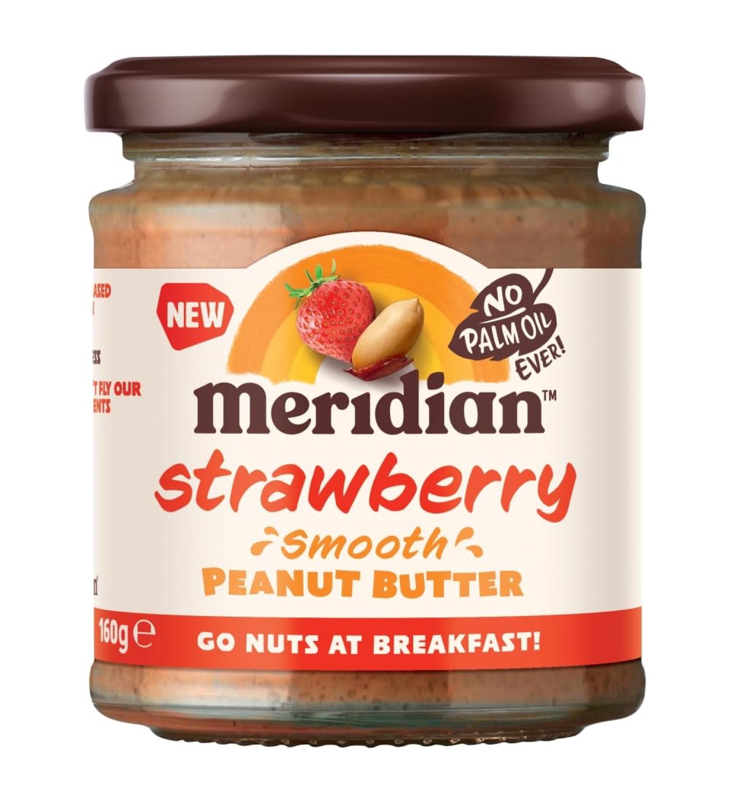 Meridian Breakfast Smooth Peanut Butter with Strawberry 160g