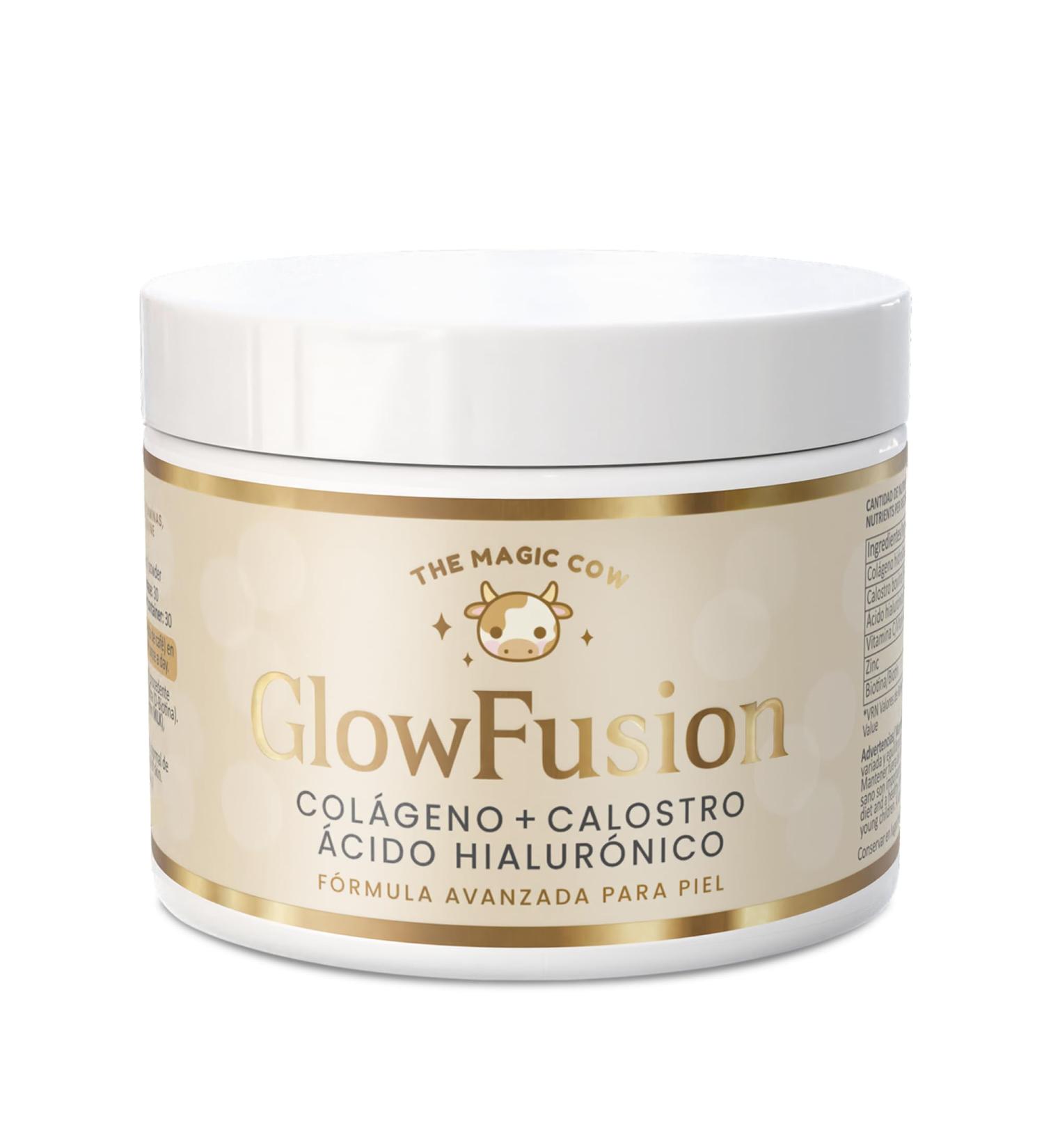 GlowFusion Super Collag ne Marin Colostrum Bovin Acide Hyaluronique Biotine Zinc et Vitamine C Beaut Totale pour Peau Radieuse Cheveux Forts et Ongles Sains Formule Avanc e - Buy Online on GoSupps.com