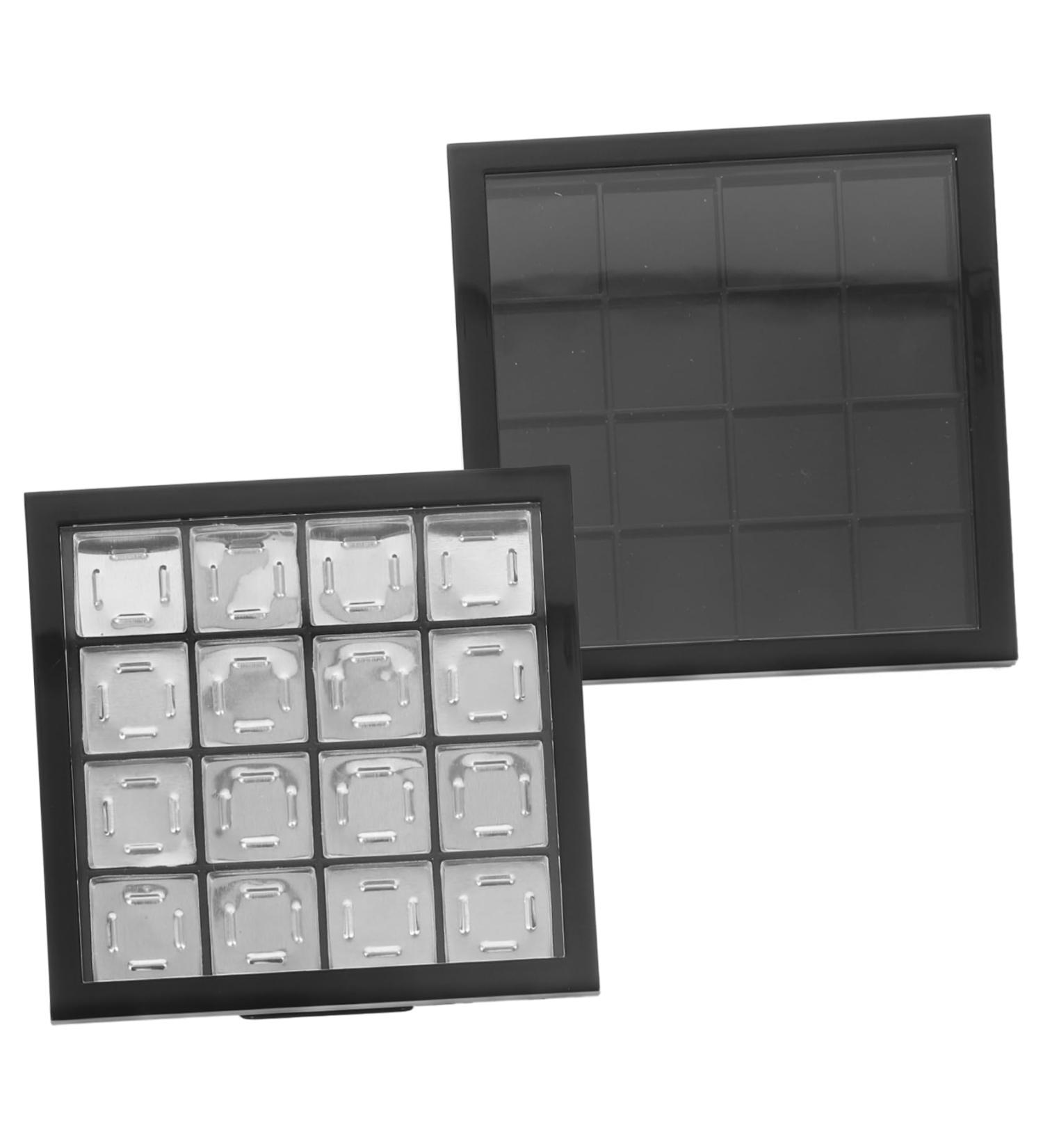 Mikinona 2pcs Eye Shadow Box Black Eyeshadow Clear Makeup Tools Eyeshadow DIY Pallet Travel Supplies Lipstick - Buy Online on GoSupps.com