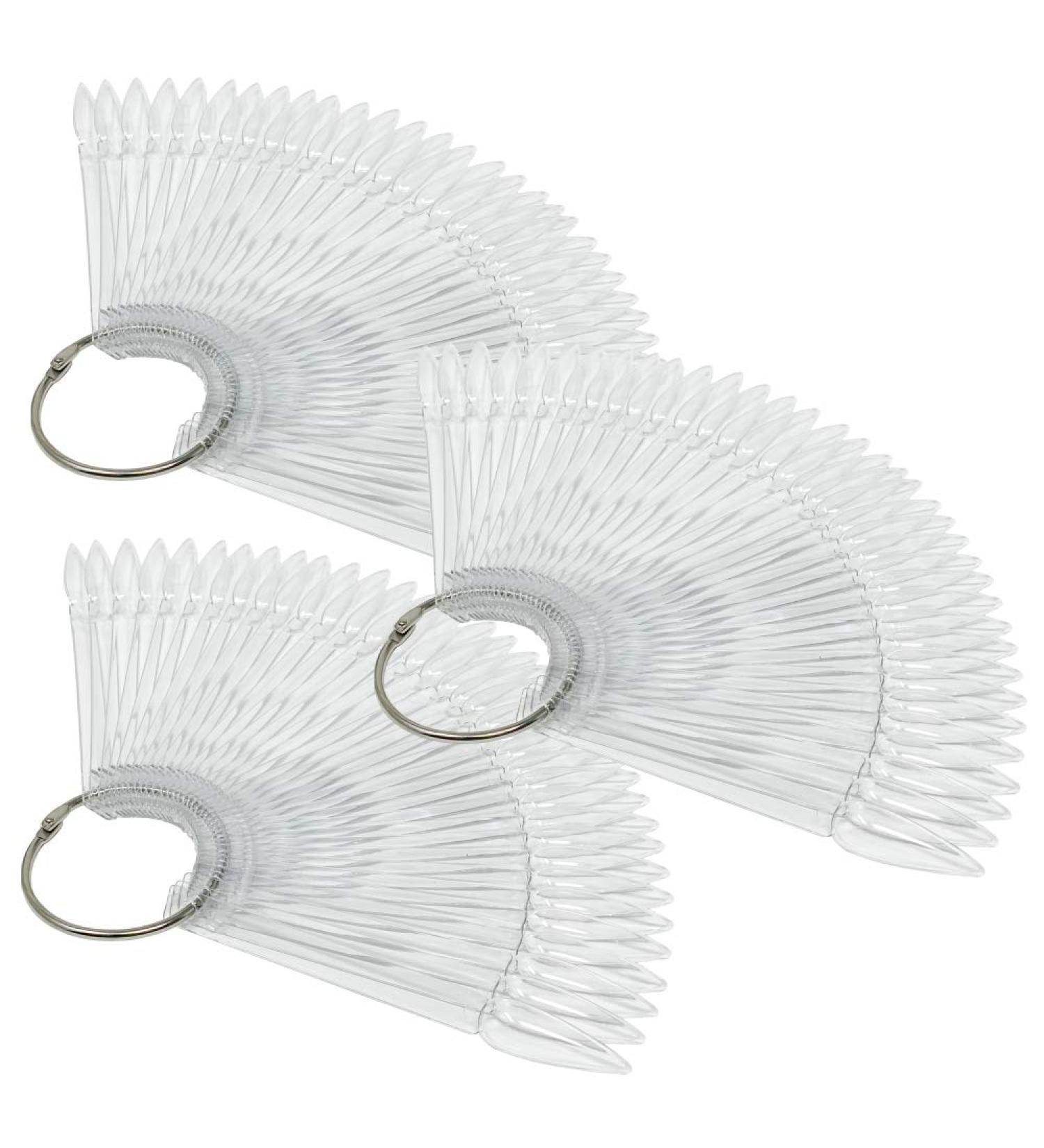 Tipproof Stiletto 3-Piece Set with 36 Presentation Sticks & Metal Ring - Nailfun Transparent Nail Art Display Tips - Buy Online on GoSupps.com