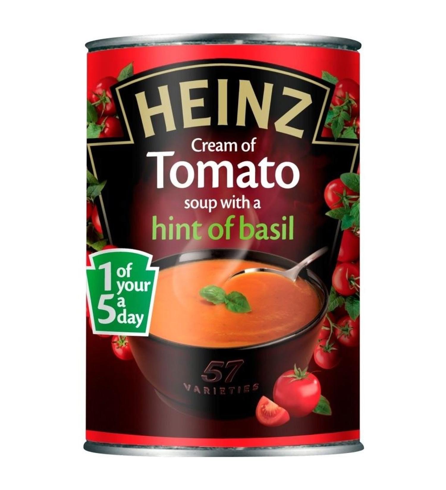 HEINZ Heinz Creme of Tomato Soup with Basilic (400g) - Lot de 6