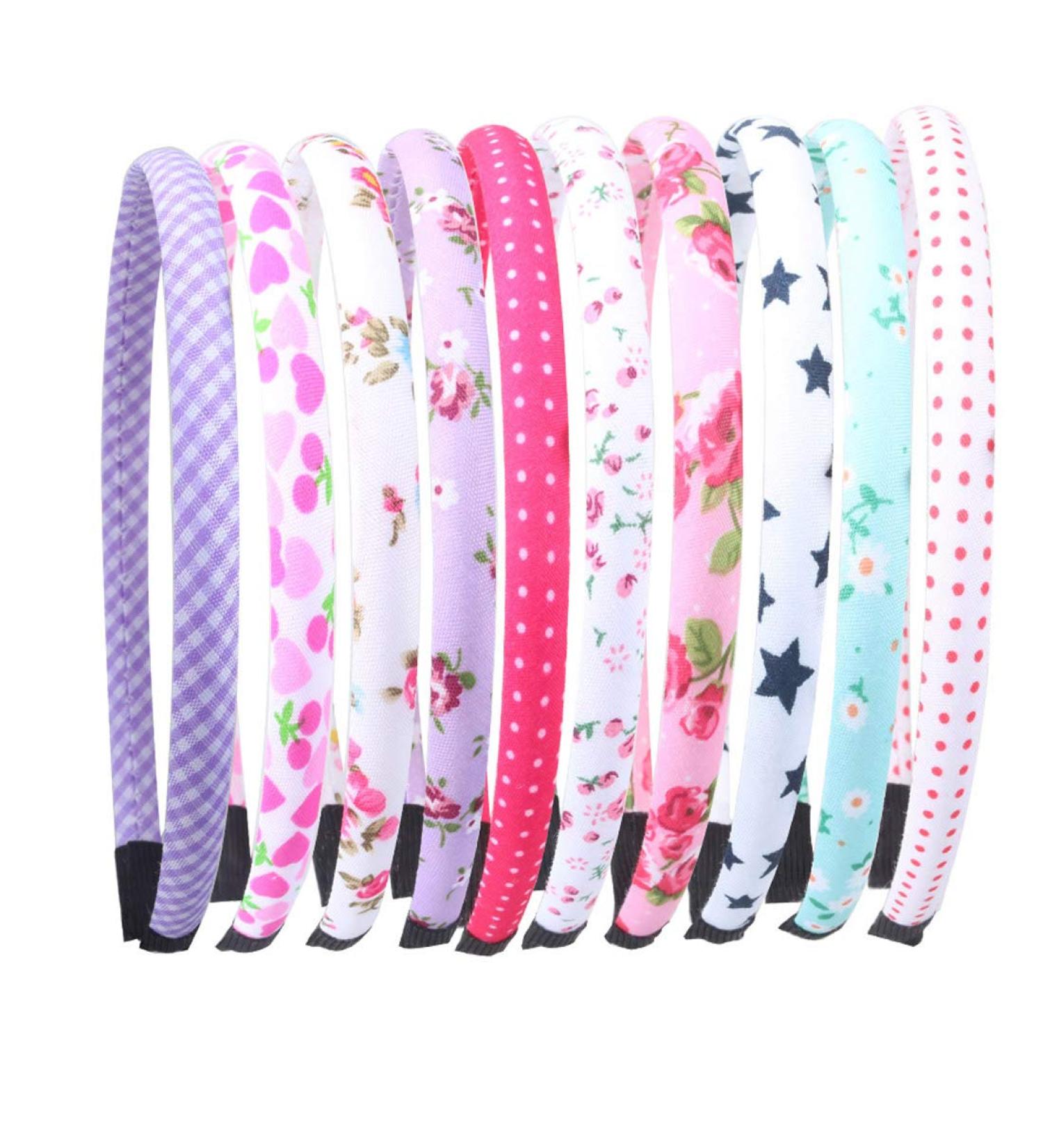 10PCS Satin DIY Headbands for Girls and Women - Colorful Plain Craft Headband Set (A-181) - Buy Online on GoSupps.com