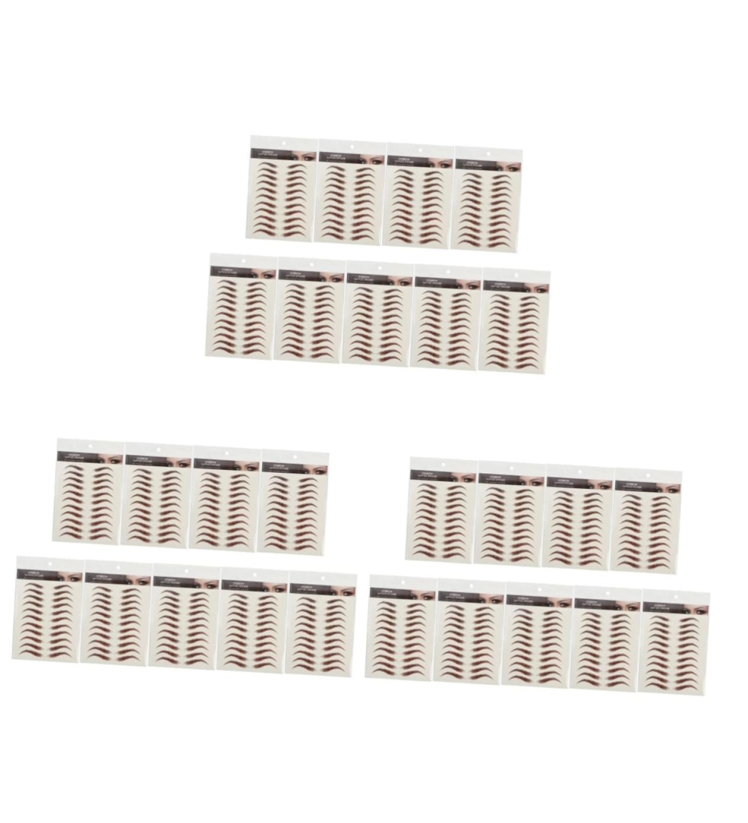 Beavorty 27 Sheets waterproof eyebrow stickers makeup tools eyebrow transfers stickers for women cosmetic 4d - Buy Online on GoSupps.com