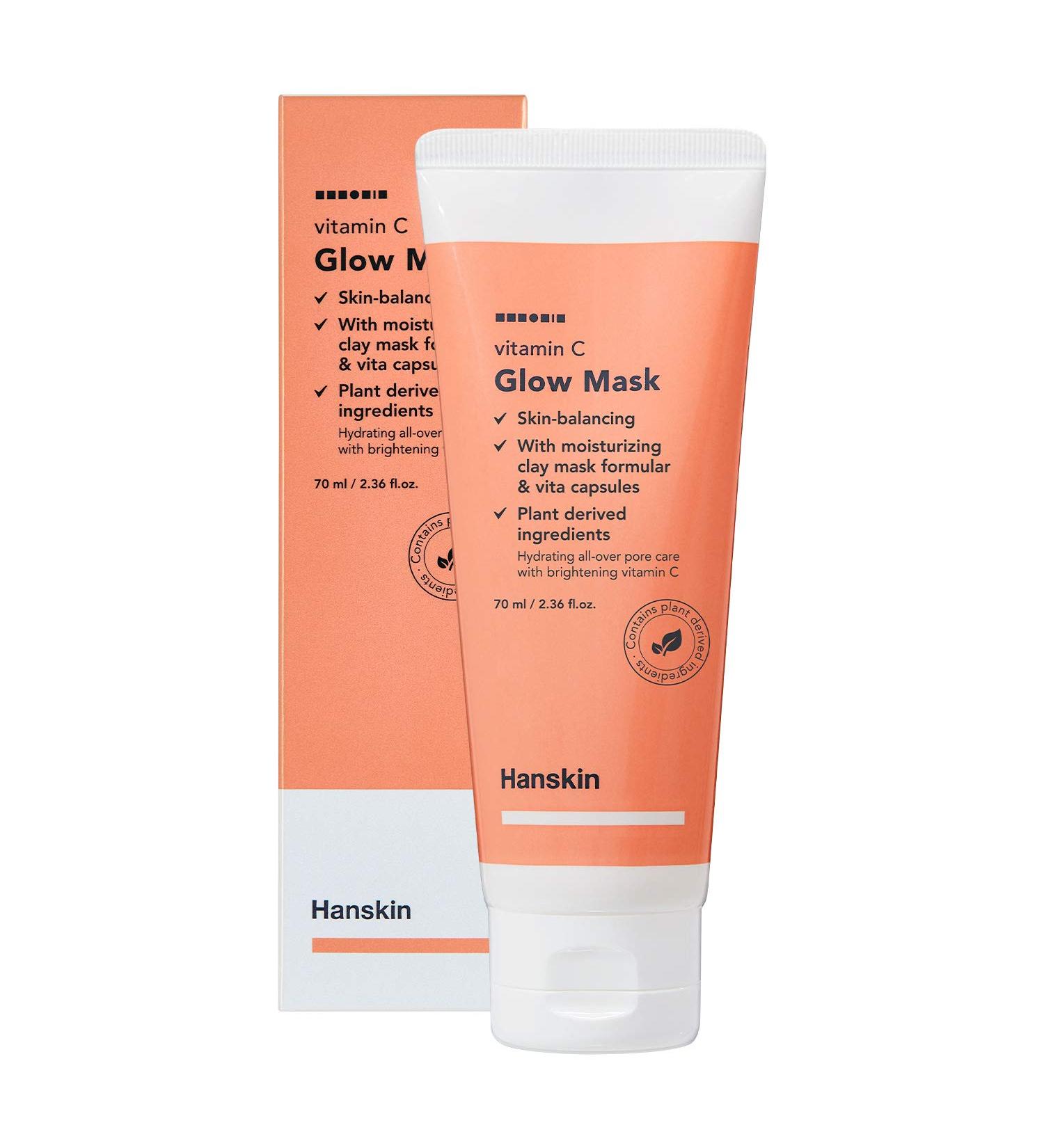 Hanskin Vitamin C Glow Beauty Mask - 2.36 fl oz (70 ml) | Radiance & Hydration - Buy Online on GoSupps.com