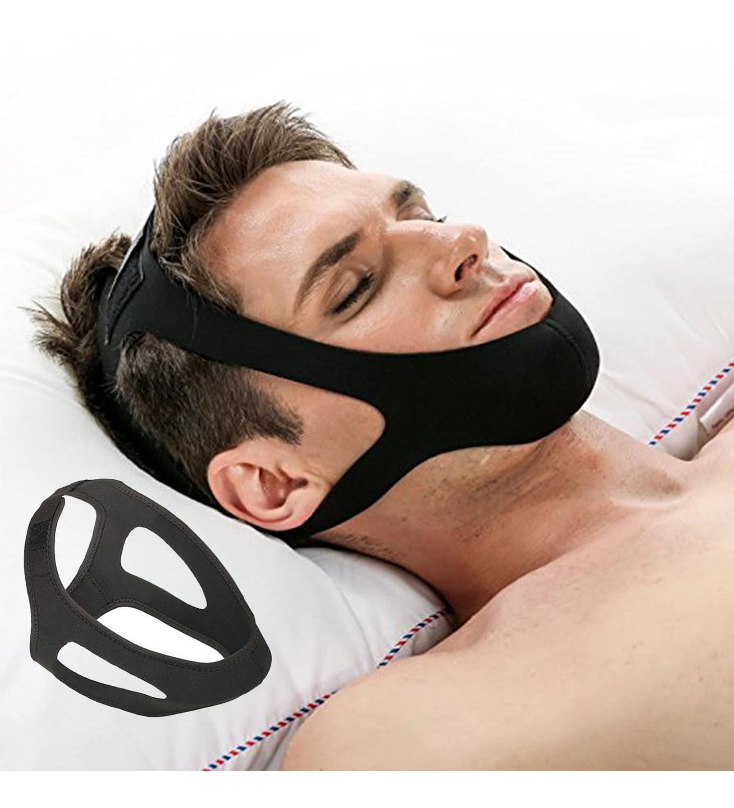 Anti Snoring Chin Strap - Adjustable Stop Snoring Solution for Men, Women, CPAP Users - Breathable Snore Stopper - Buy Online on GoSupps.com