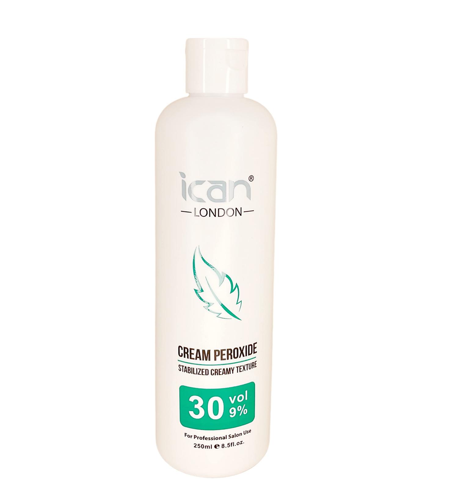 ICAN LONDON PROFESSIONAL CREAM PEROXIDE 30 VOLUME 9% 250 ML - Buy Online on GoSupps.com