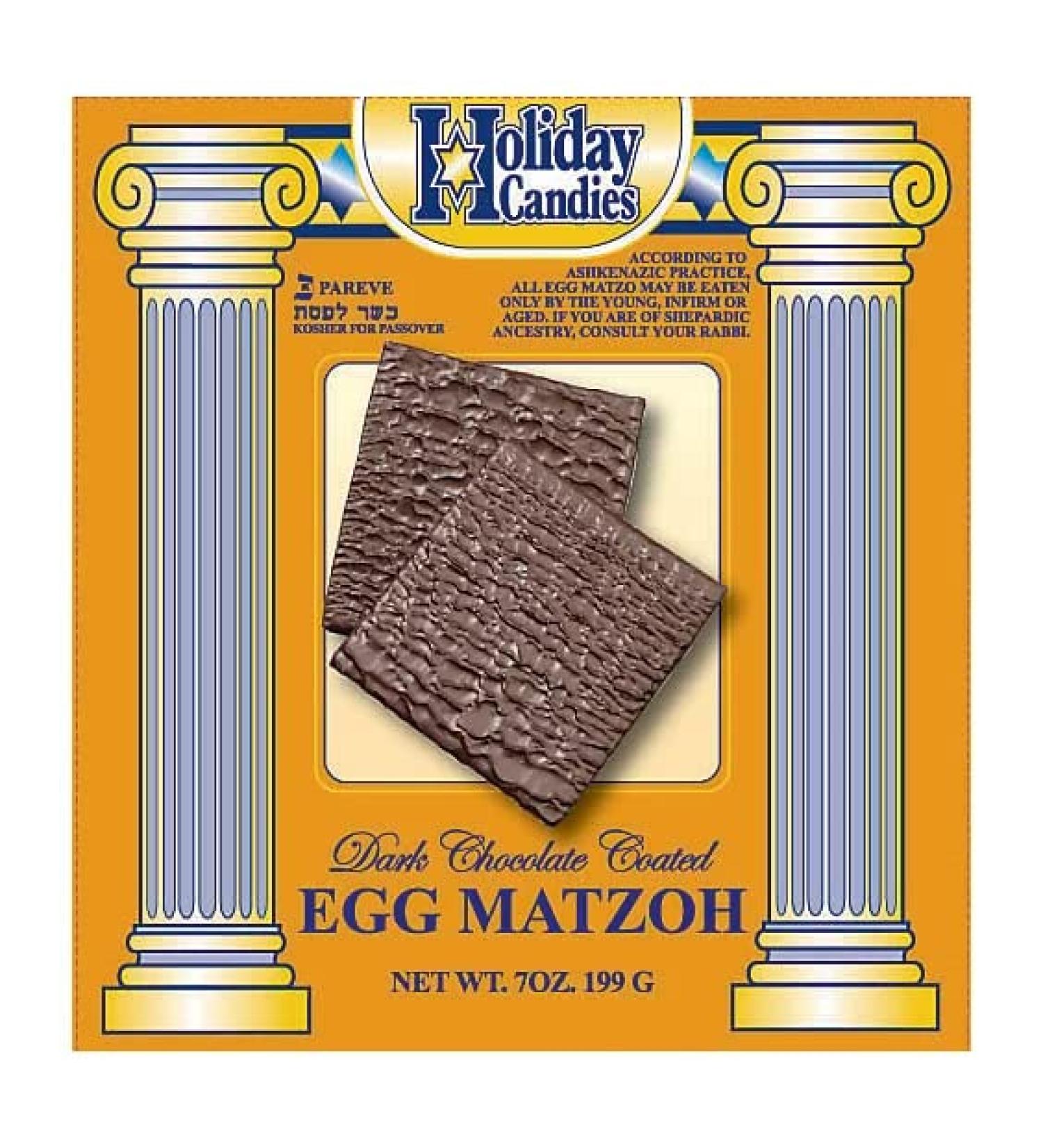 Passover Dark Chocolate Covered Egg Matzo - 7oz (Pack of 1) - Buy Online on GoSupps.com