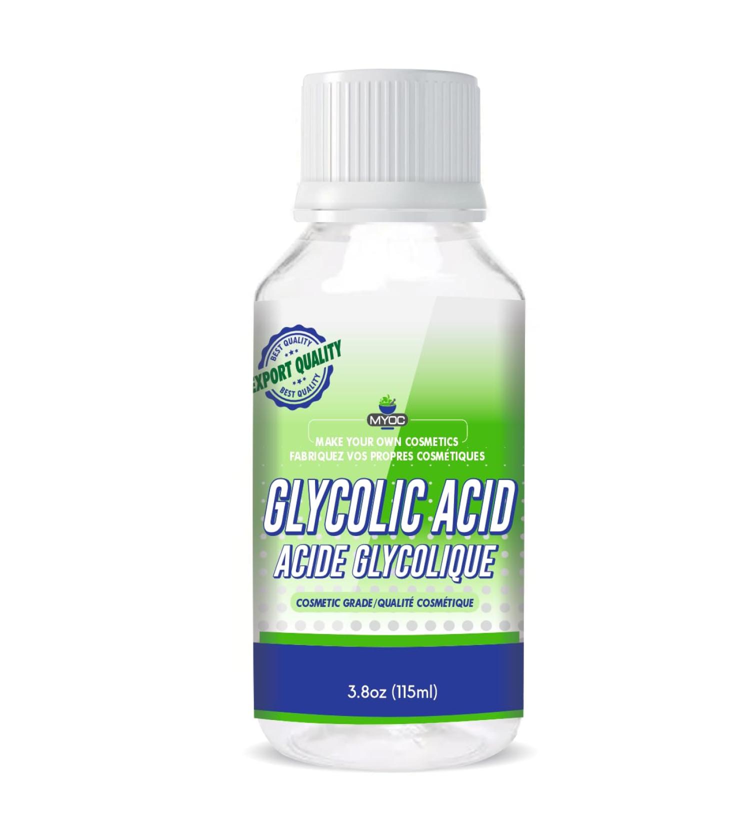 Glycolic Acid Liquid-3.8 fl oz|Original Ingredients with no Adulterants/Glycolic Acid Cosmetic Grade DIY & Skincare Industrial Use | Use in Face Peel Face Pads Cream & Serum (Pack of 1) 3.8 Fl Oz ( Pack of 1 ) - Buy Online on GoSupps.com