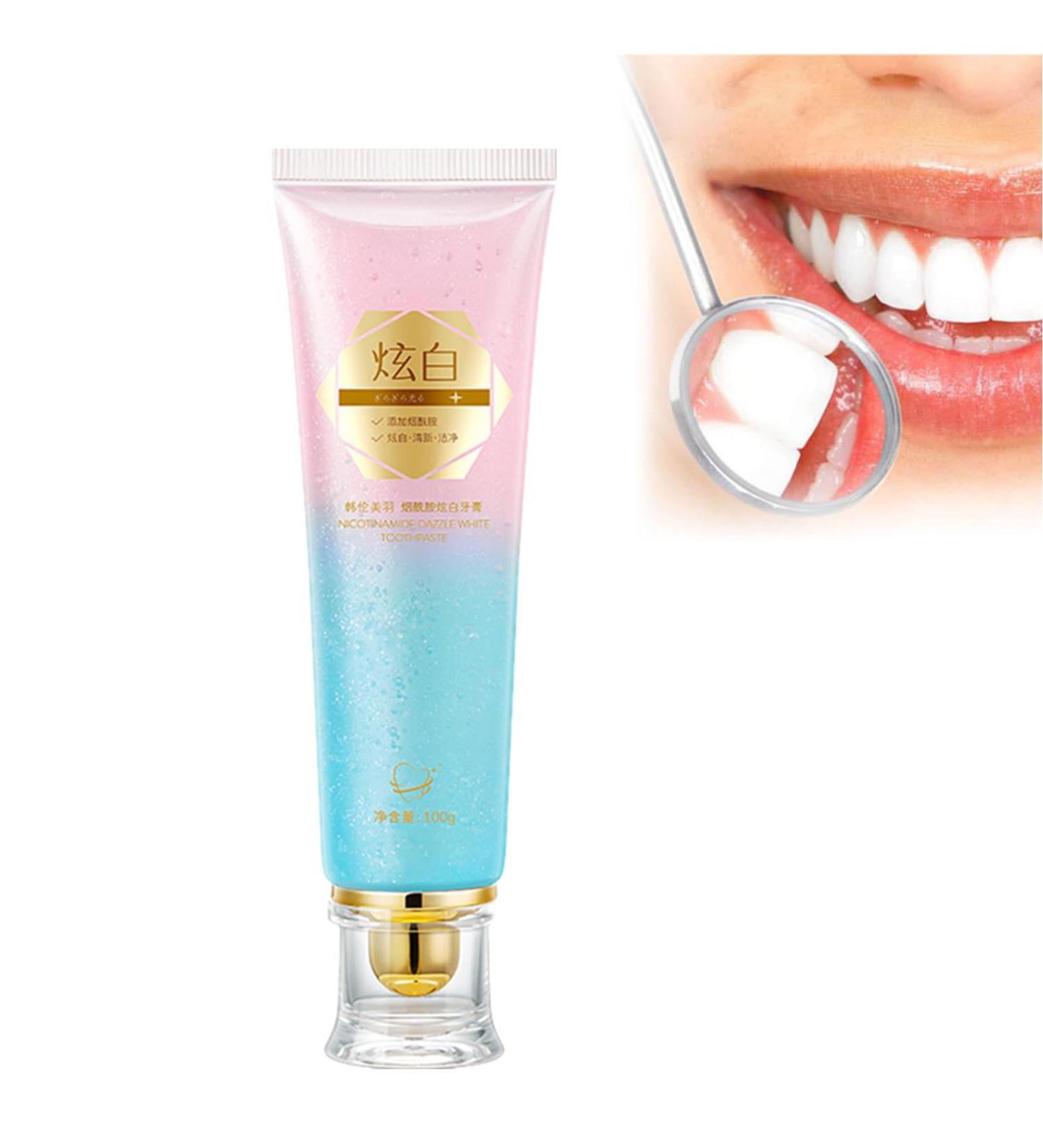 Dazzling White Toothpaste | Fresh Breath & 100% Surface Discoloration Removal | Instant Whitening | 1 PC - Buy Online on GoSupps.com