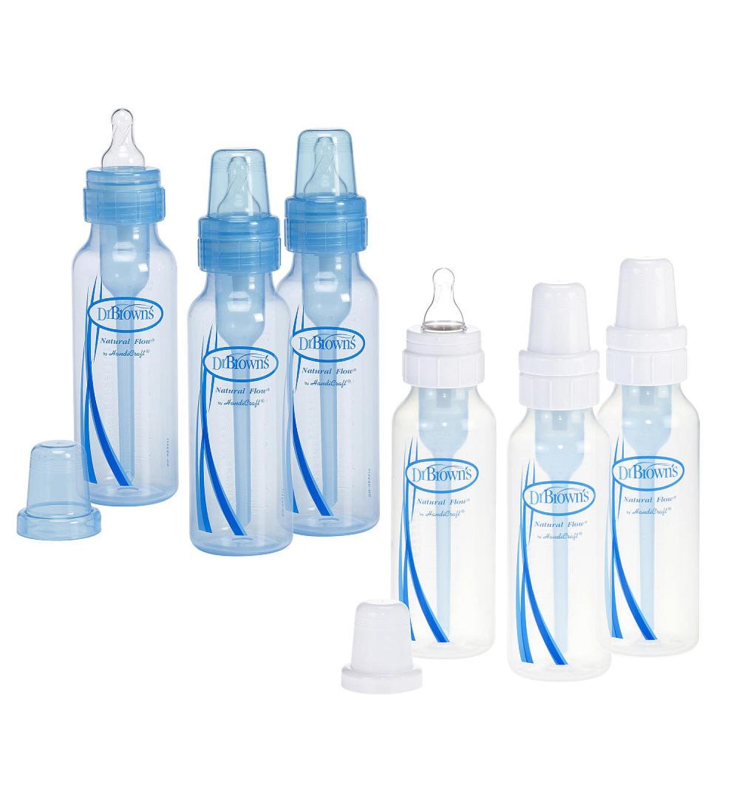 Dr. Brown's Boys' 6 Pack 8 Oz. Bottles 6 Pack Natural Flow