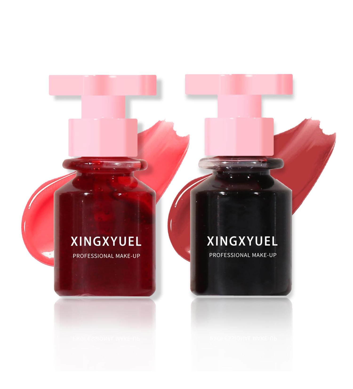 2PCS Lip Tint Set - Long Lasting Velvet Lip Gloss & Waterproof Lip Stain for Lips & Cheeks | Non-Sticky Makeup | International Shipping - Buy Online on GoSupps.com