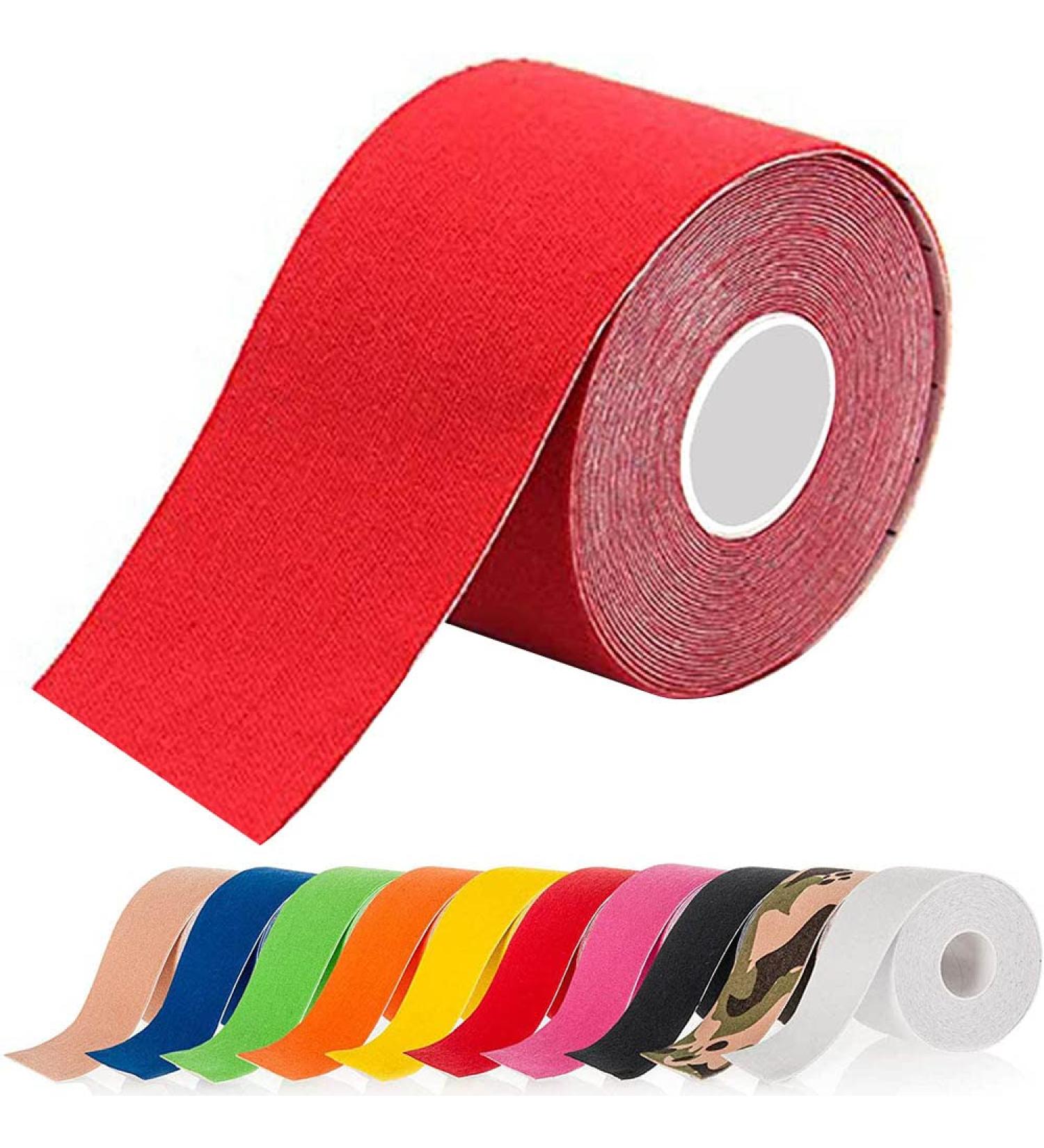 ATETEO Kinesiology Tape C-red Small 5mX2.5cm - Support & Pain Relief - Buy Online on GoSupps.com