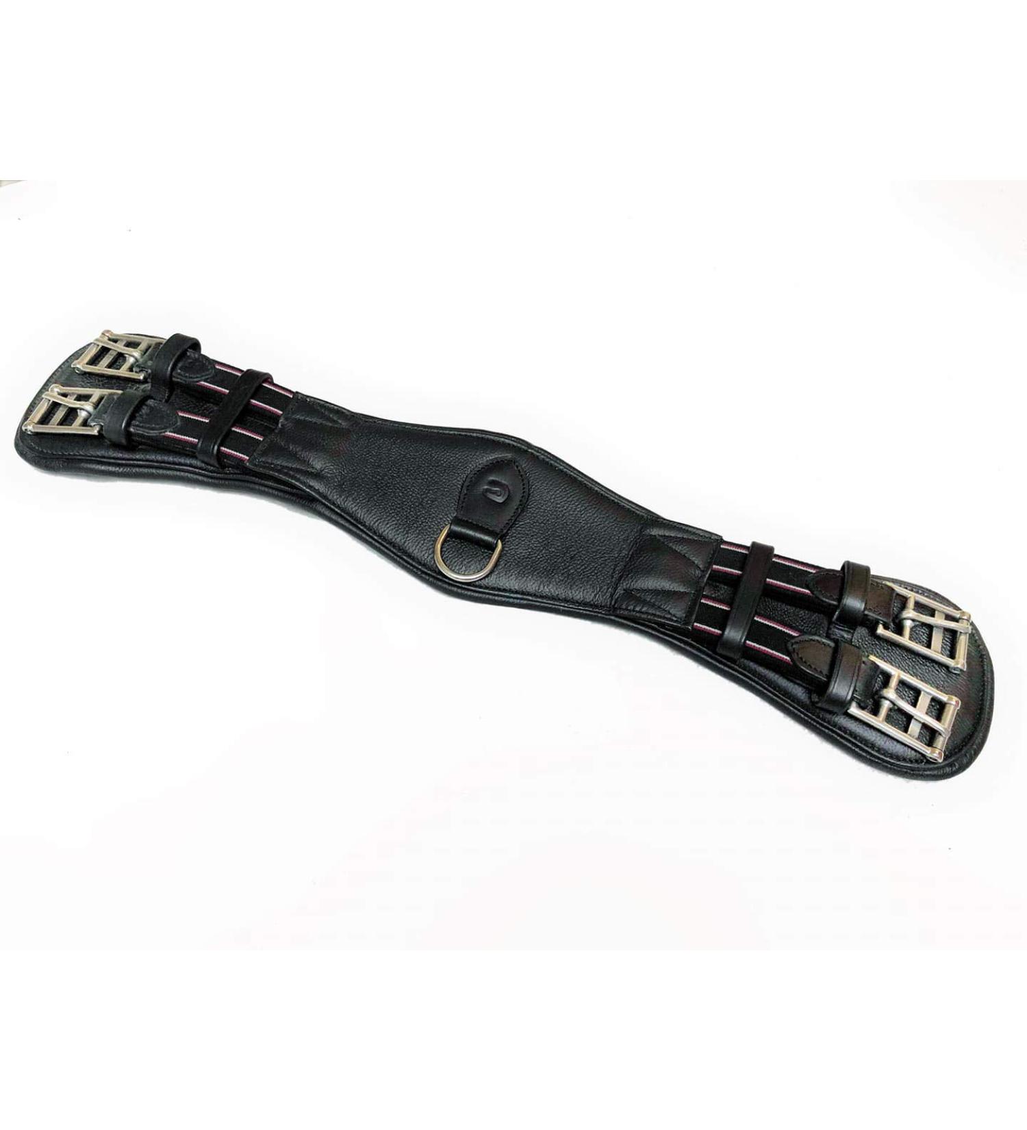 Equipride " Super Soft Dressage Girth 100% English Calf Leather BLACK (75 cm (30")) 75 cm ( 30" )