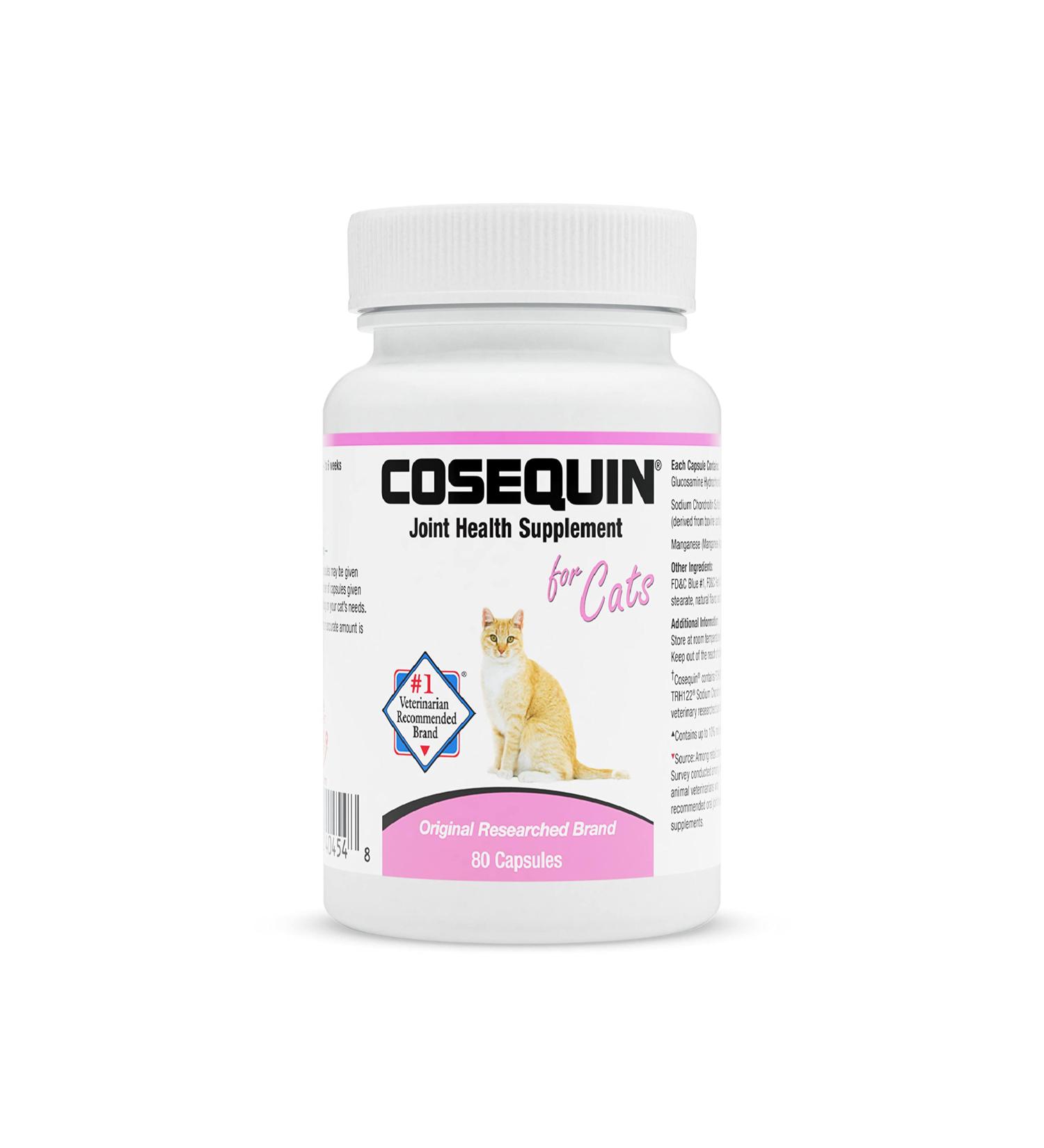 Cosequin Joint Health Supplement Capsules for Cats - 80 Count Pack - Buy Online on GoSupps.com