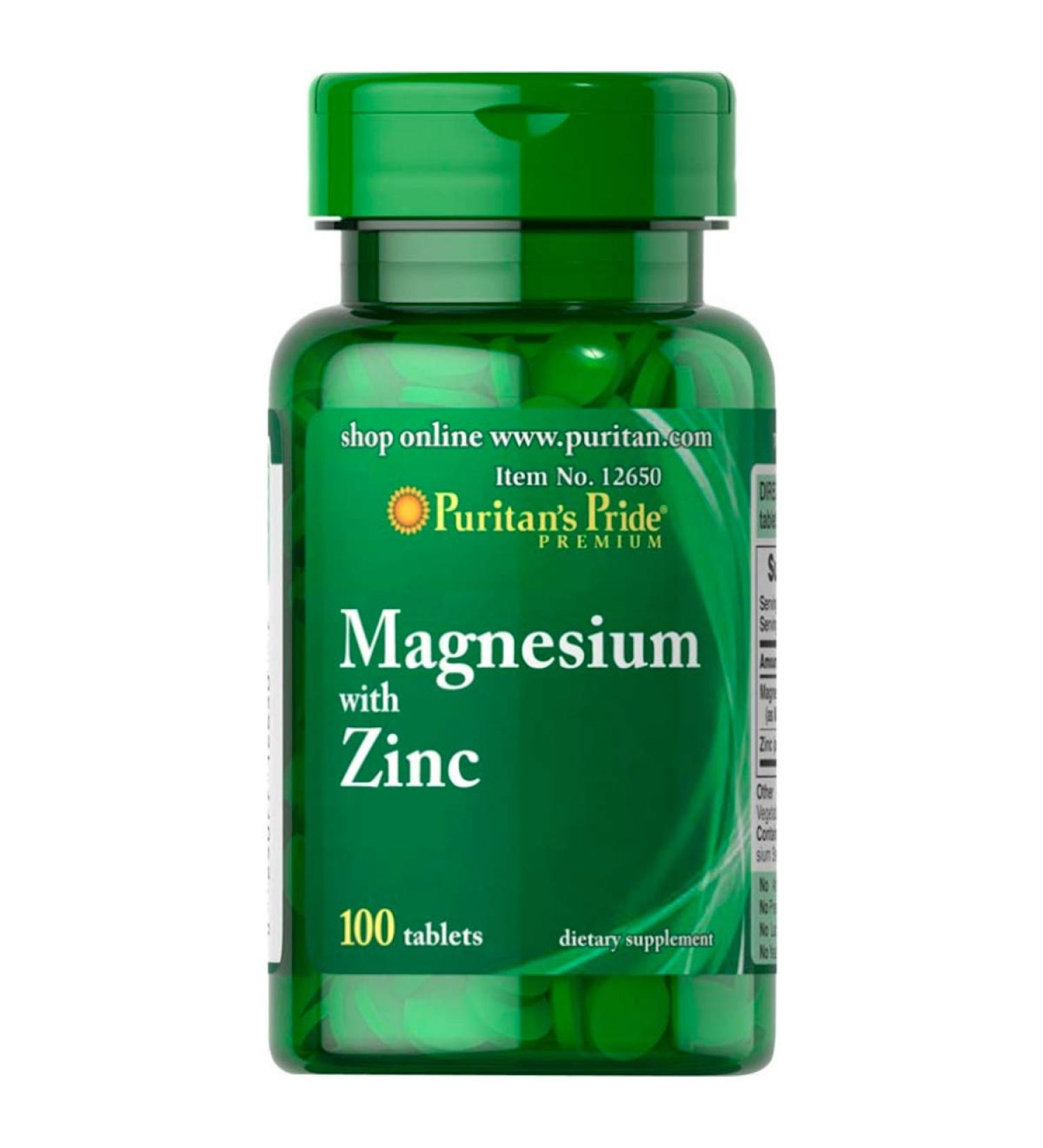 Puritan's Pride Magnesium with Zinc