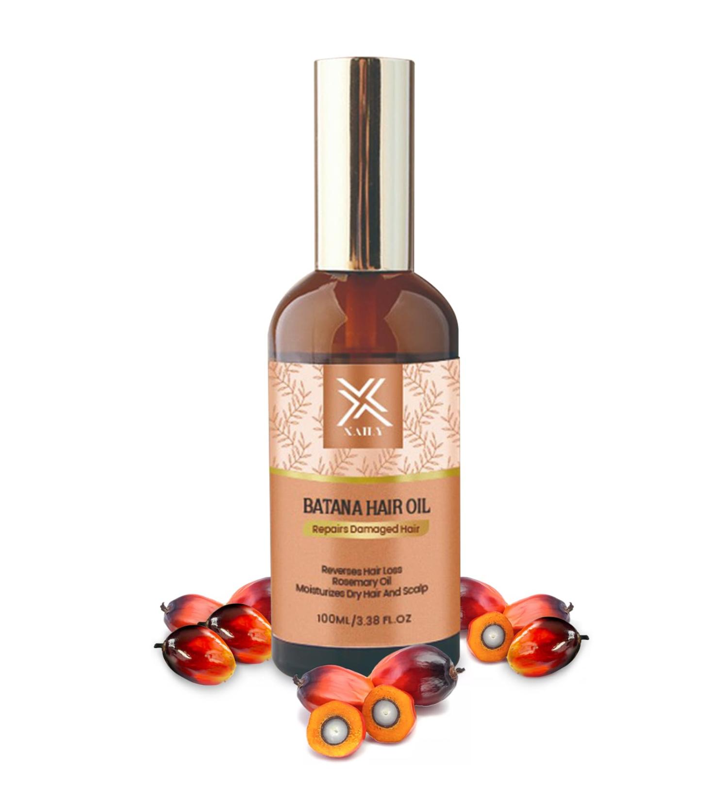 Batana Oil for Hair Growth with Rosemary | Nourishes Repairs Split Ends & Eliminates Frizz for Men & Women - 3.38oz - Buy Online on GoSupps.com