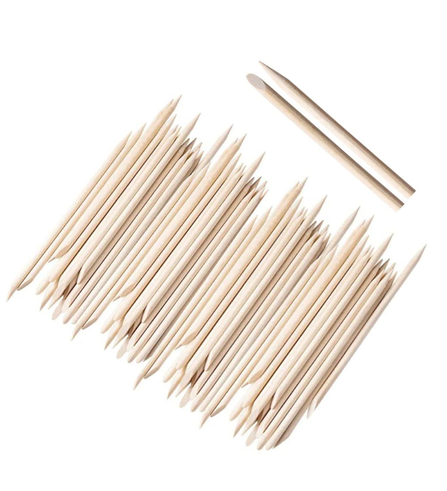 200 Pieces Orange Wood Sticks for Nails Art Manicure Push Stick Nail Art Multifunction Cuticle Manicure Tool DIY - Buy Online on GoSupps.com