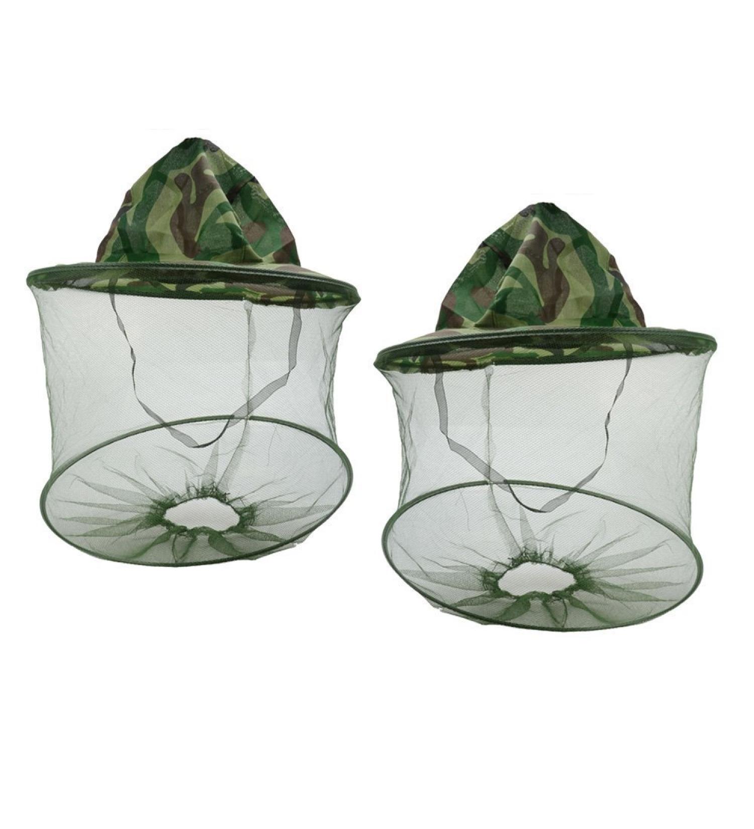 Sunreek Camouflage Beekeeping Masks & Caps - Insect Protection Hat with Net for Outdoor Fishing & Bug Shield - 2 Pieces - Buy Online on GoSupps.com