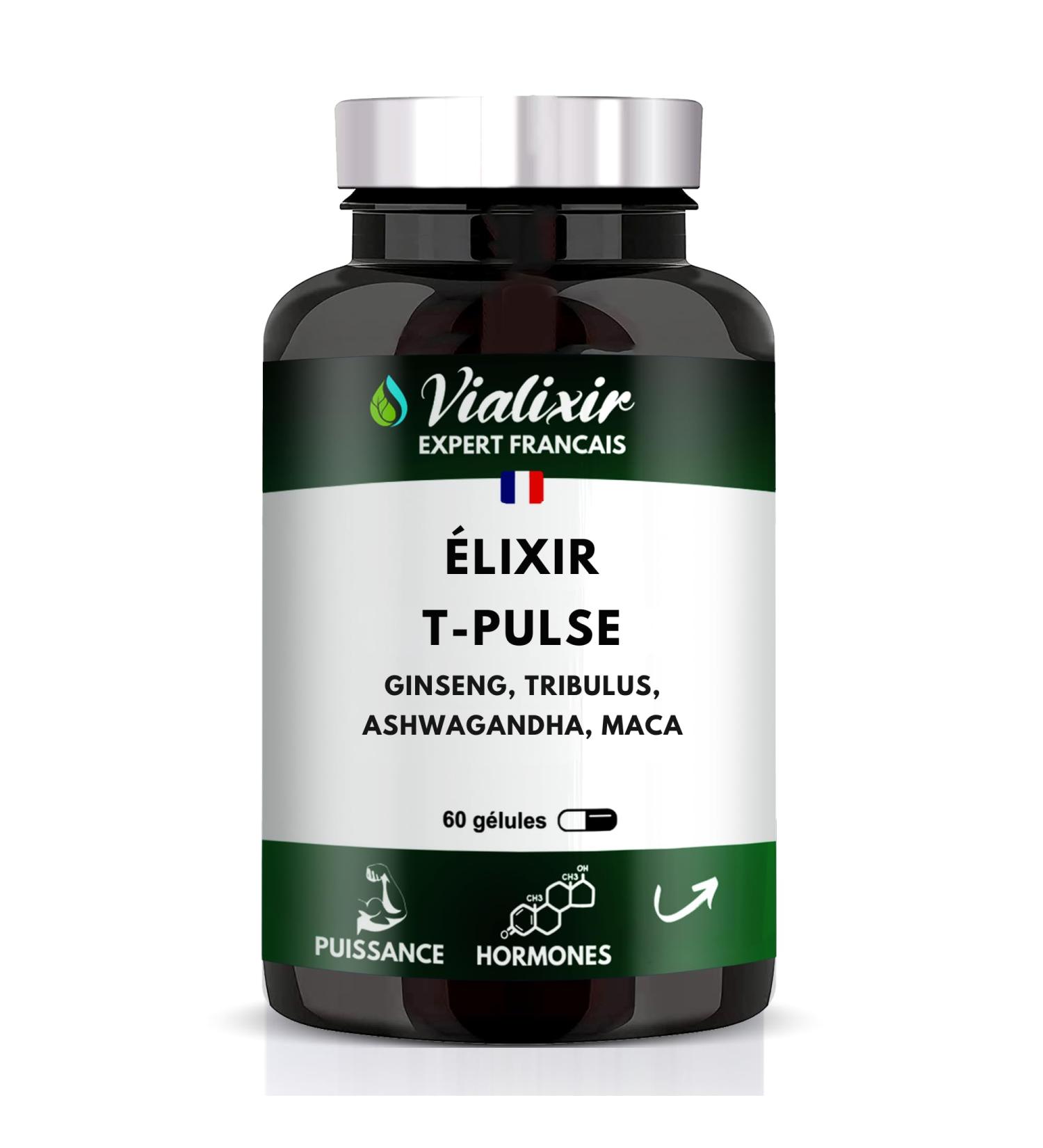 Men's Formula 60 Capsules Performance Male Blood Circulation Endurance Energy with Tribulus Maca Ginseng Ashwagandha French Quality - Buy Online on GoSupps.com