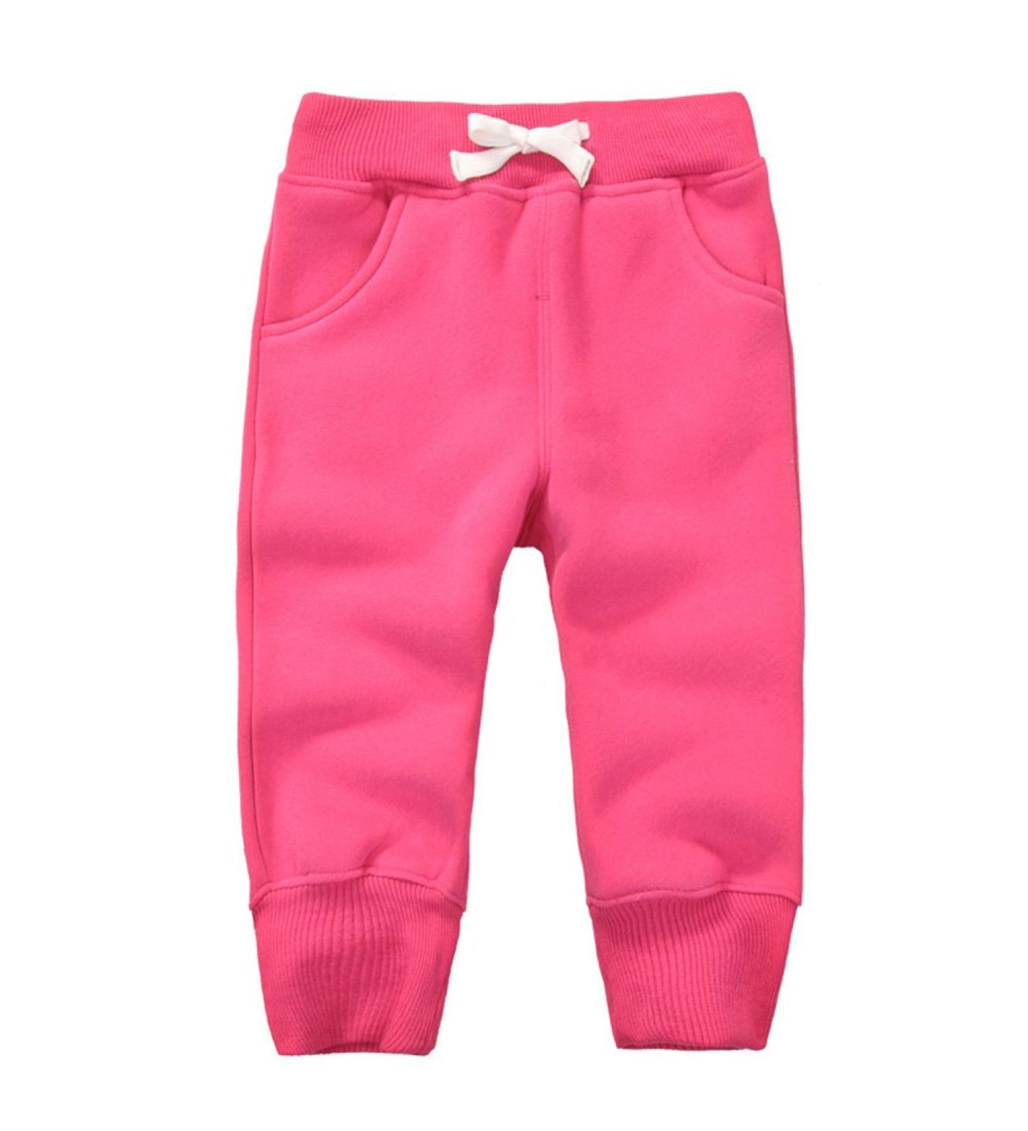 CuteOn Unisex Kids Elastic Waist Cotton Warm Trousers - 2 Years Rose Red - Buy Online on GoSupps.com