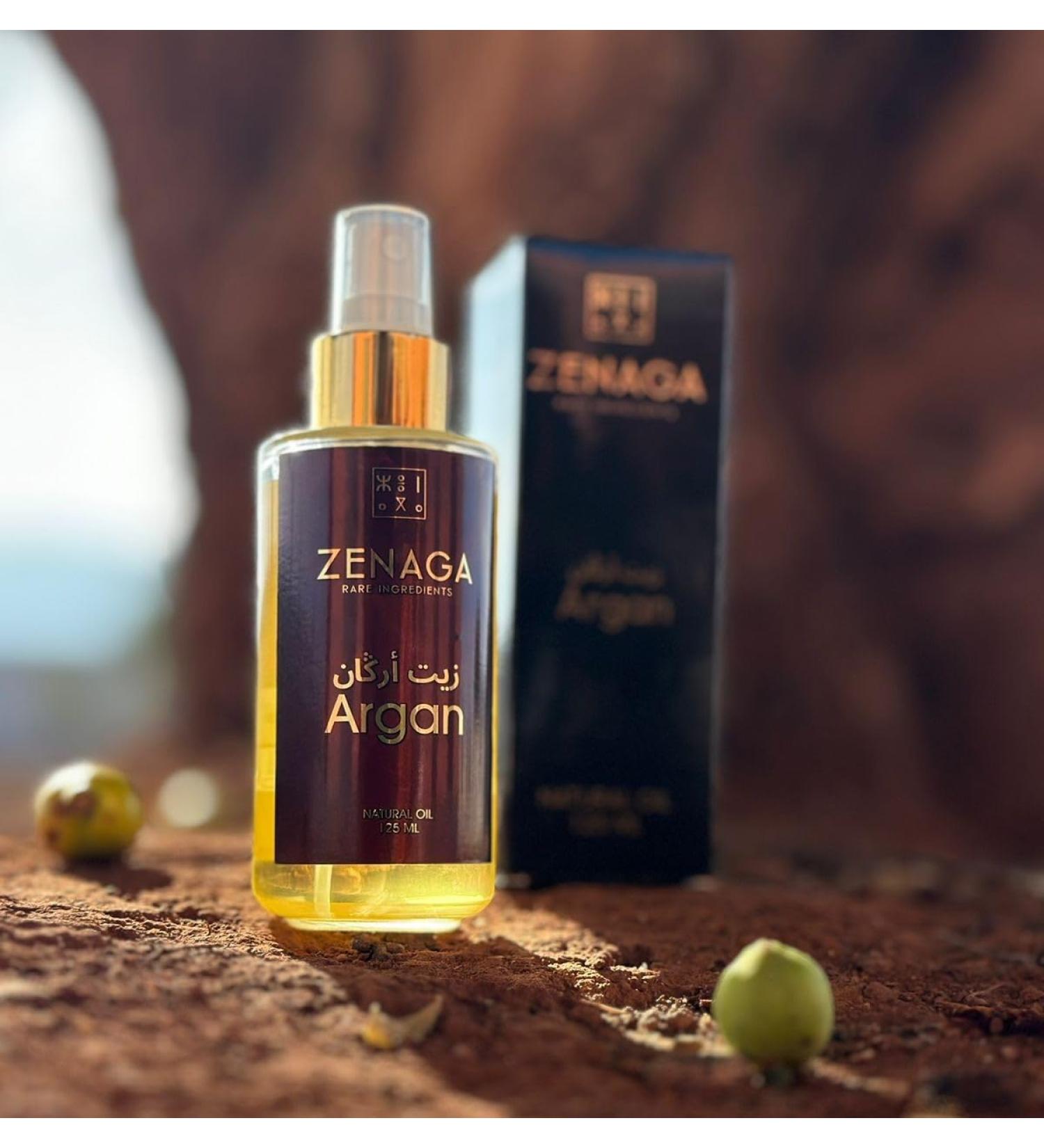 Huile d'Argan Vierge Press e Froid du Maroc 100% Pure Absorbtion Rapide & Sans Rin age Pour Corps & Cheveux - 125 ml - Buy Online on GoSupps.com