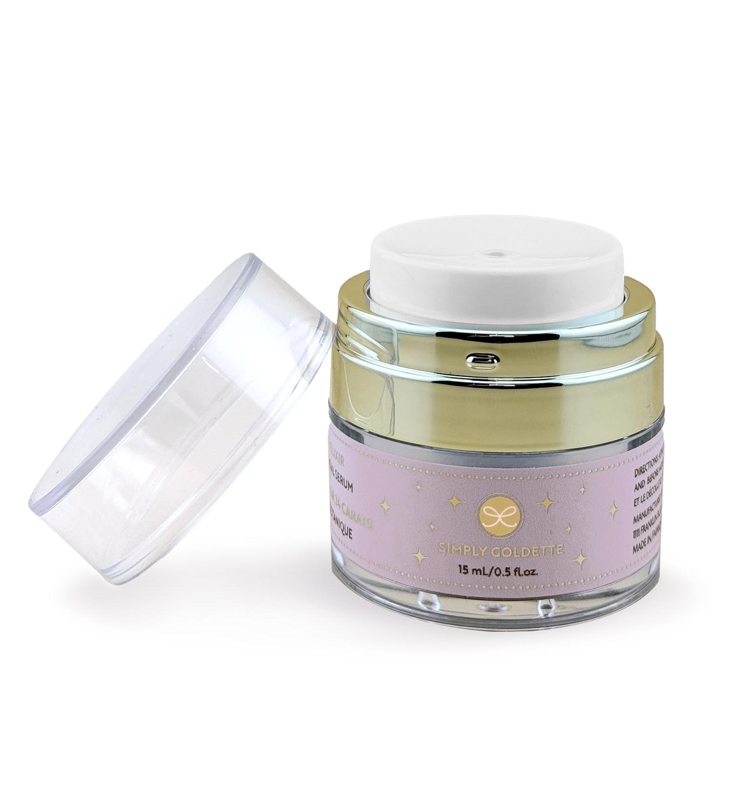 24K Gold Botanical Peptide Face Serum Anti-Aging Fine Line Wrinkle Reduction Youthful Skin Smooth Texture Rejuvenating Serum Hydration Tightening Luxury Skincare Essence - Buy Online on GoSupps.com