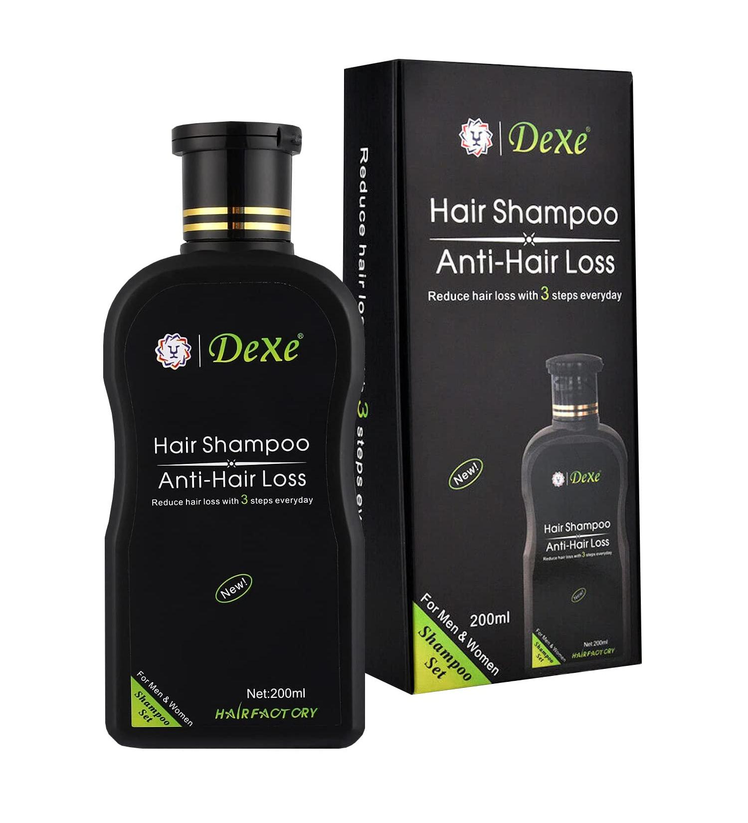 DEXE 200ml Anti-Hair Loss Shampoo - Promotes Hair Growth, Prevents Hair Loss - Herbal Serum with Natural Ingredients - Unisex Treatment - Buy Online on GoSupps.com