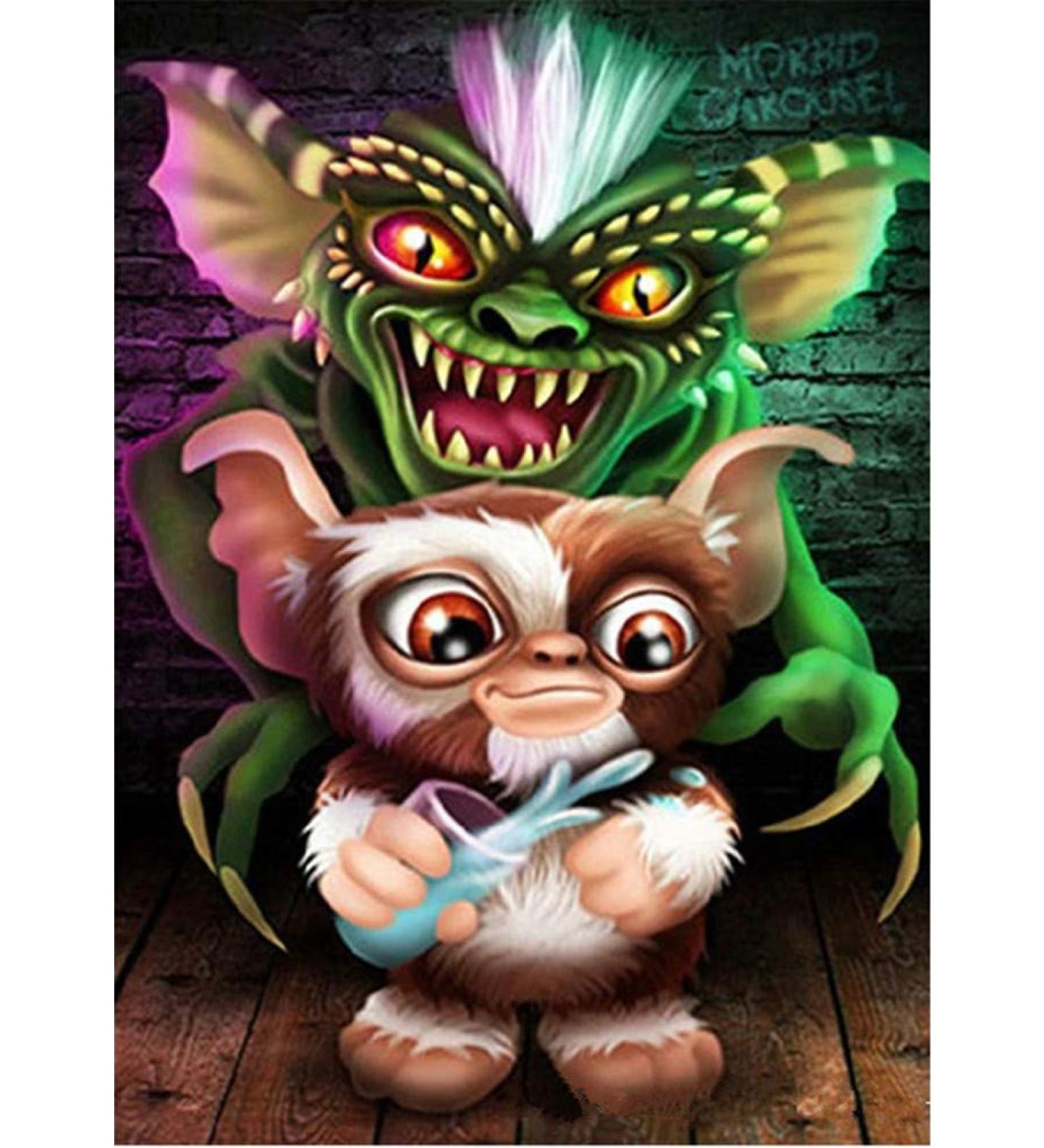 Full Drill Fairy Monster Diamond Painting Kit for Adults - DIY Embroidery Cross Stitch Arts & Crafts - Home Wall Decor - 11.8x15.8 Inches - Buy Online on GoSupps.com