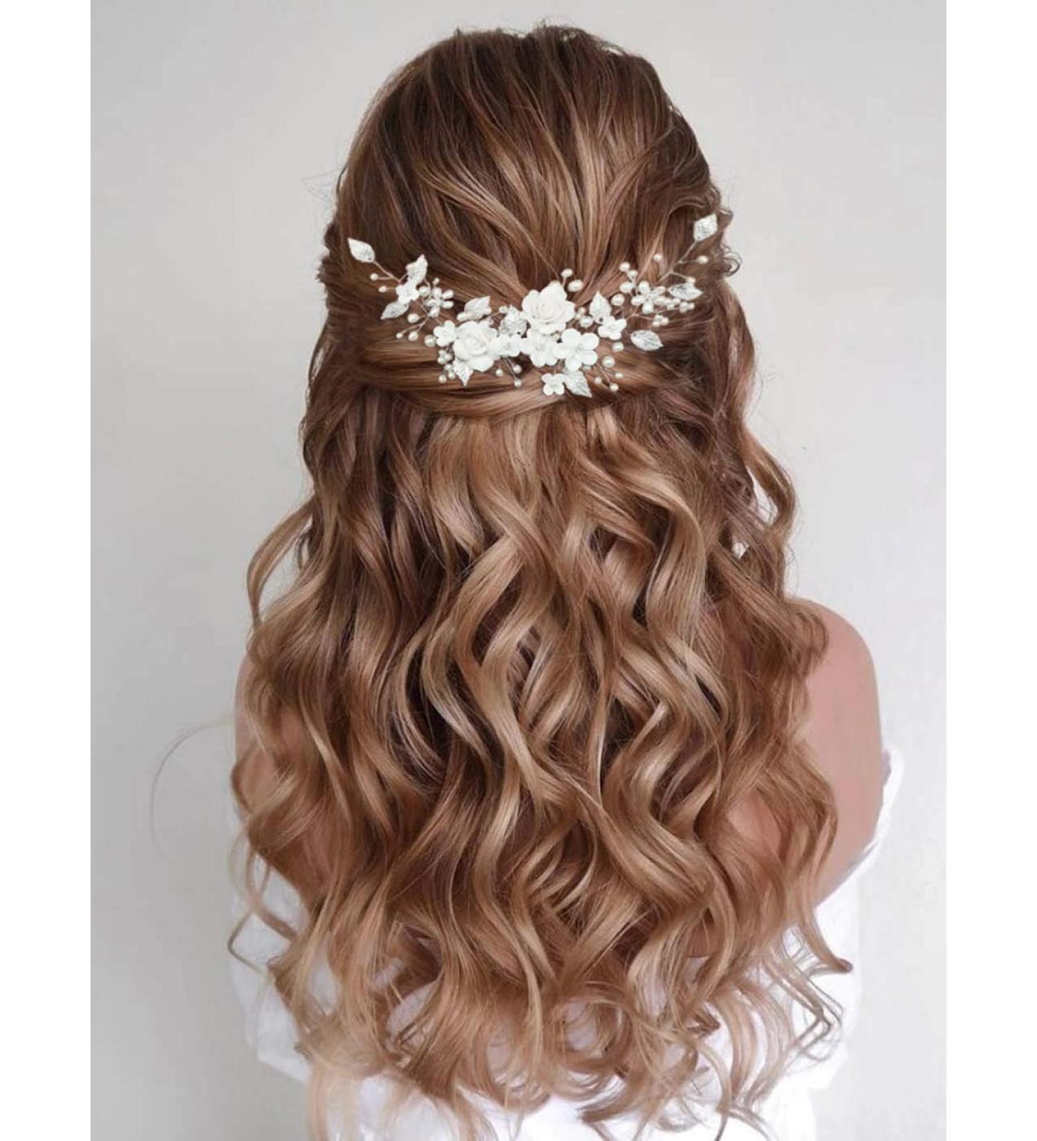 Pearl wedding hair piece sale