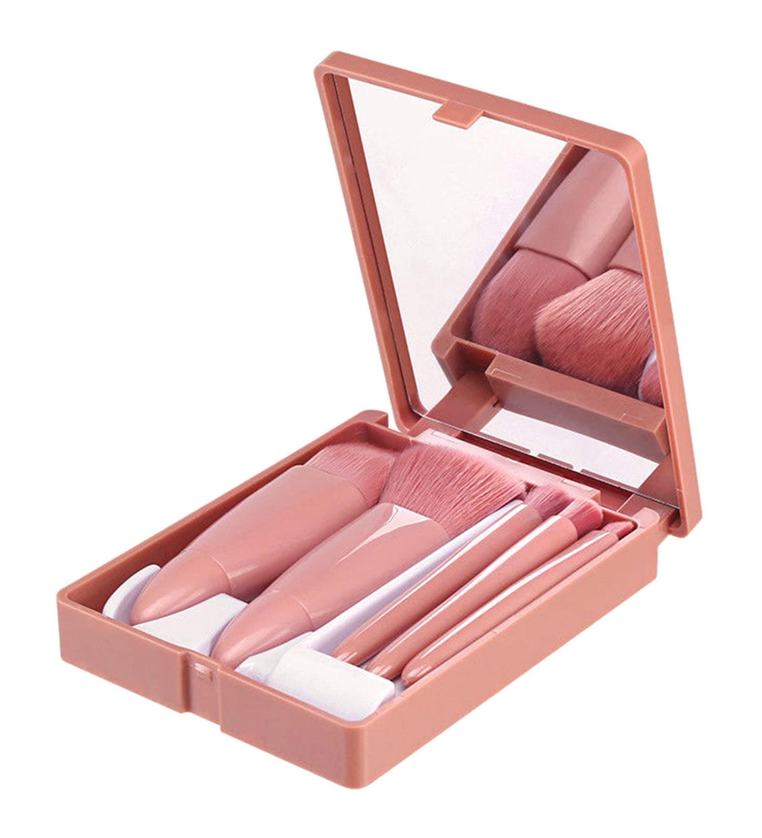 5-Piece Professional Makeup Brush Kit with Box - Synthetic Foundation Brush Set for Flawless Application - Buy Online on GoSupps.com