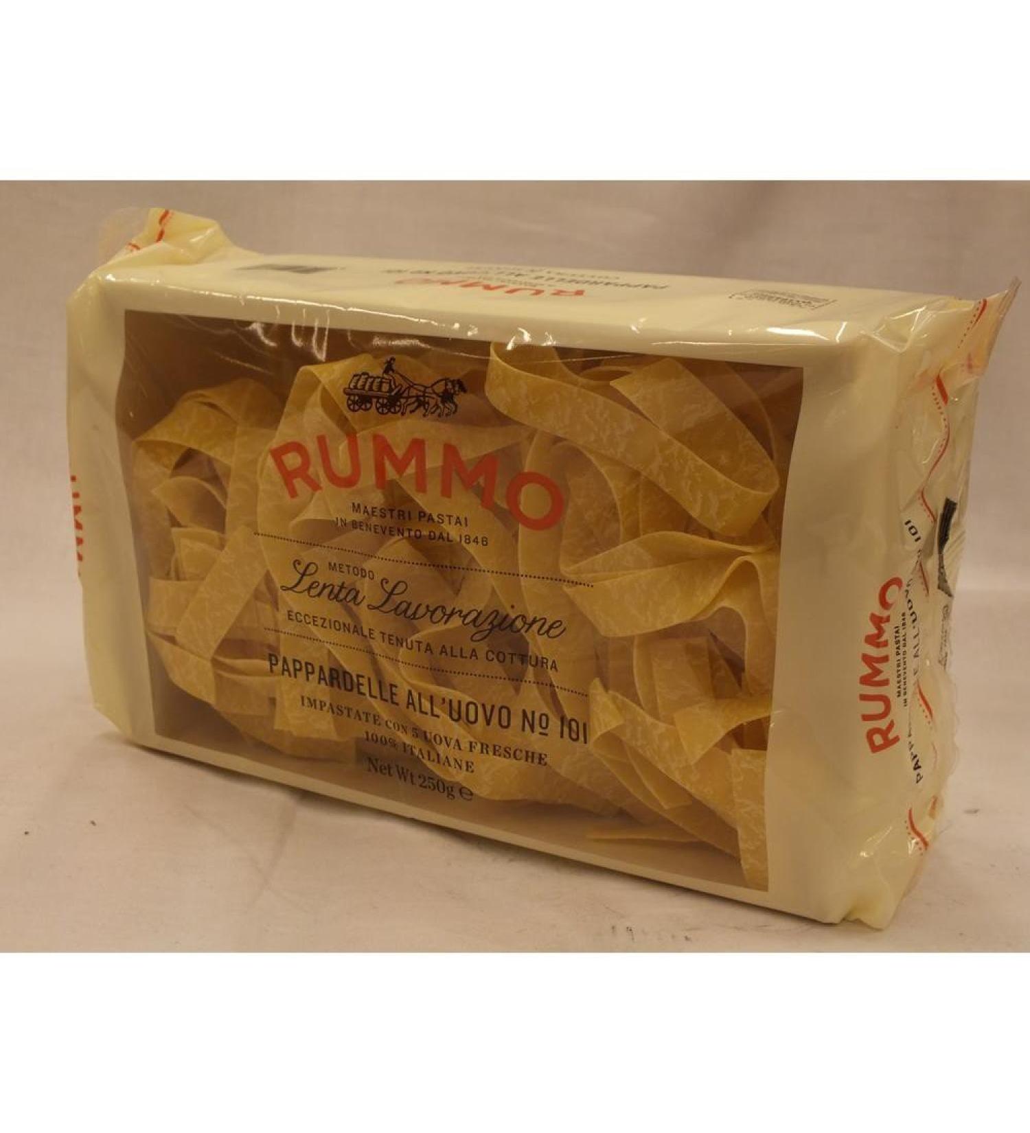 Rummo Slow Processing Rum Pappardelle All'Uovo No.101 Carton of 250 g (thick egg noodles)