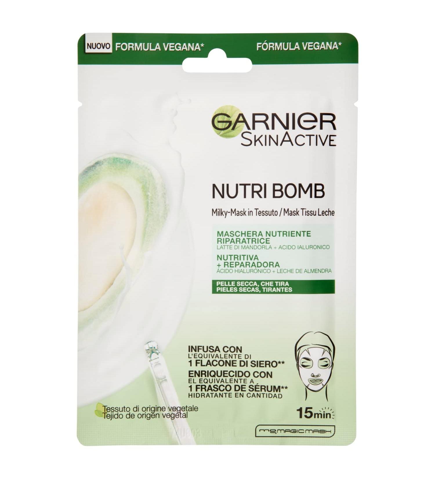 SKINACTIVE NUTRI BOMB mask facial nutritiva reparadora 1 u - Buy Online on GoSupps.com