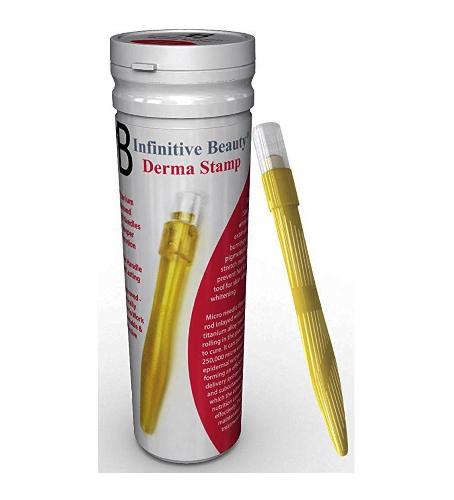 Infinitive Beauty Professional Derma Stamp - Titanium Microneedle (0.2mm to 3.0mm) for Optimal Skin Care - Buy Online on GoSupps.com