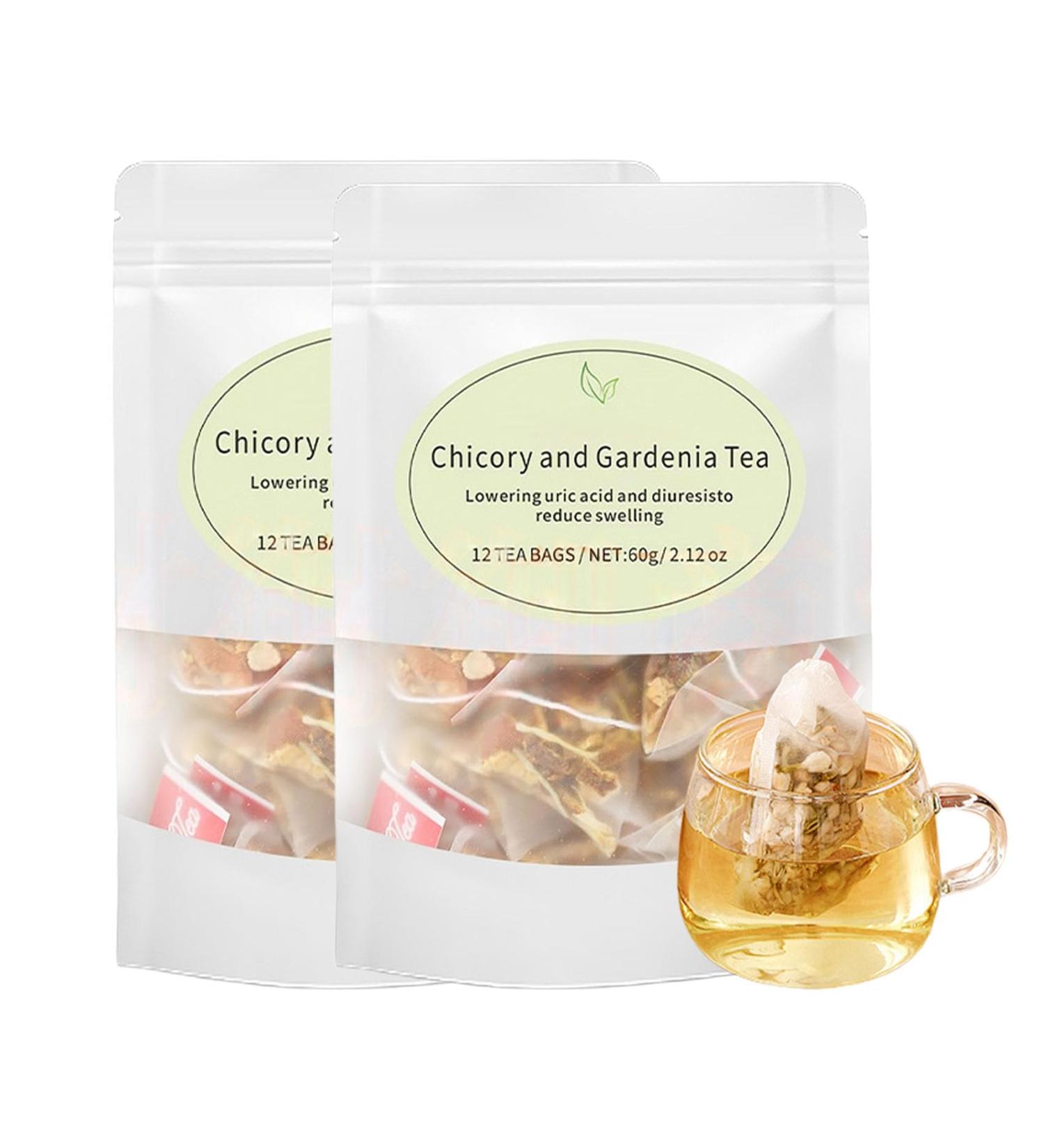 Chicory And Gardenia Tea Bags - 12 Count for Gentle Cleansing & Body Nourishment Caffeine-Free Blend With Cassia Seed Dandelion (2pcs) - Buy Online on GoSupps.com