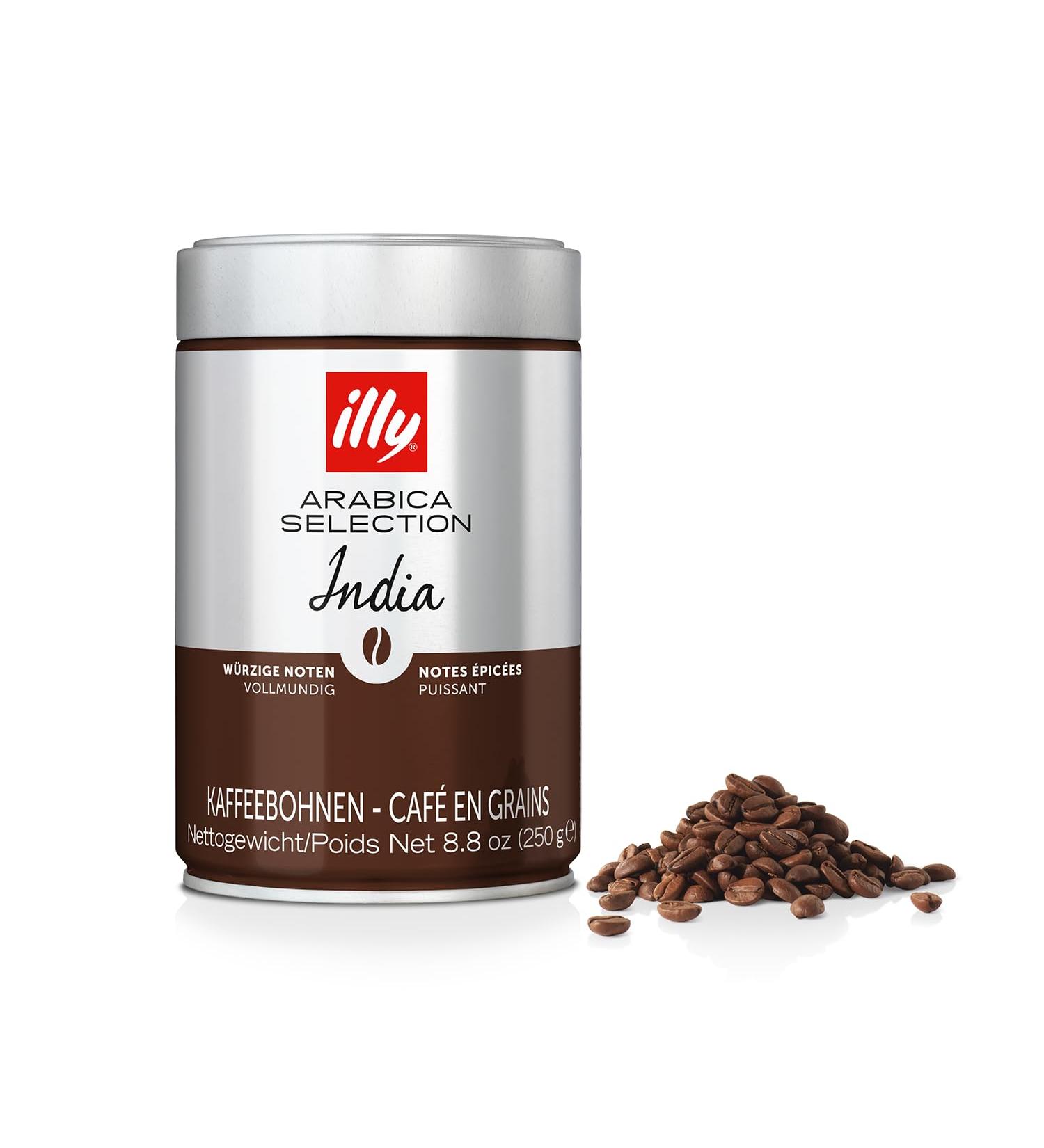 Illy Arabica Selection India Roasted Coffee Beans 6 boxes of 250 g - Buy Online on GoSupps.com