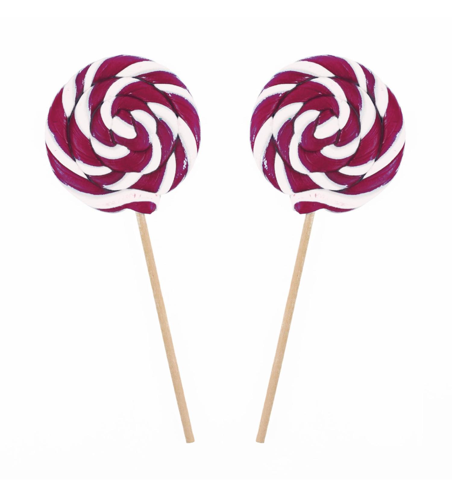 Handmade Raspberry Lollipops - Round 25g Set of 8 | International Shipping Available - Buy Online on GoSupps.com
