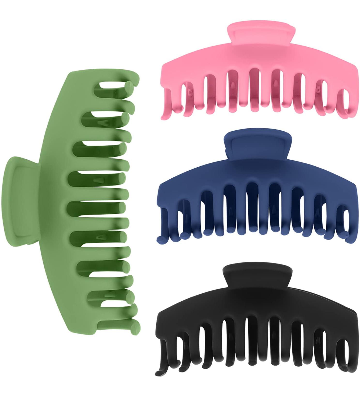 Hitituto Big Hair Claw Clips 6 Pack - Matte & Nonslip, Ideal for Thick & Thin Long Hair, Large Banana & Jaw Clips Hair Holder for Women - Buy Online on GoSupps.com