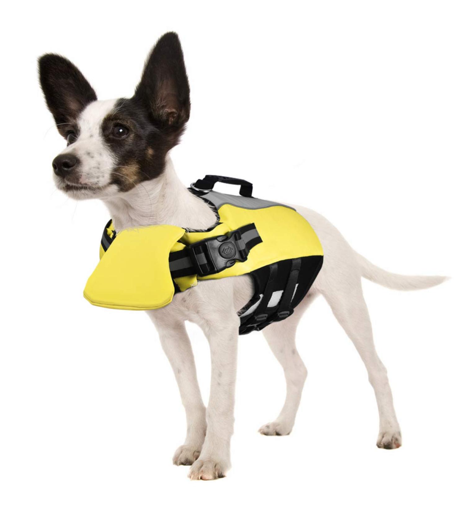 POPETPOP Dog Life Jacket for Swimming - Reflective Pet Float Coat for Small, Medium, Large Dogs - Buy Online on GoSupps.com