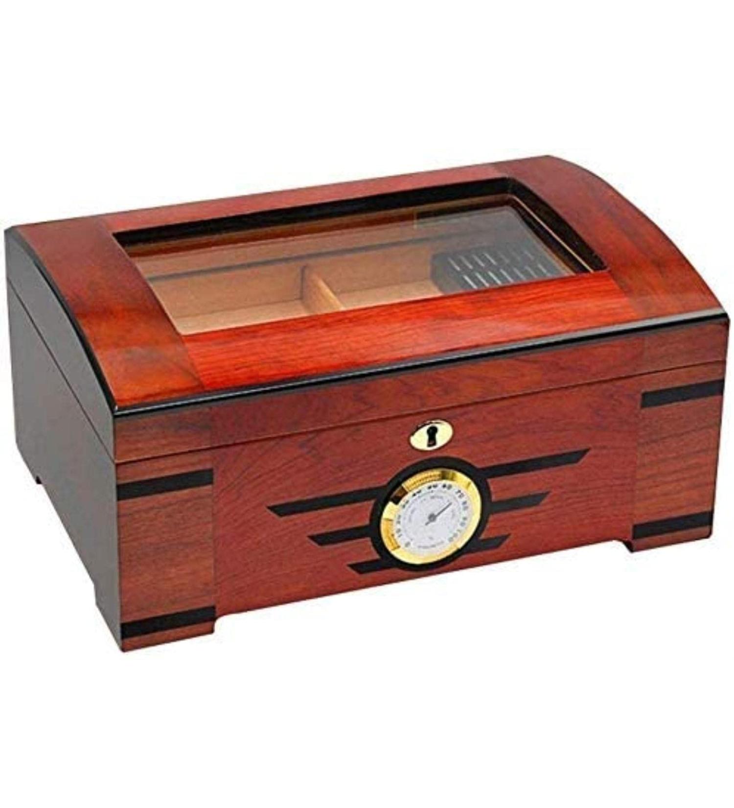 MOLVUS Cigar Cedar Wood Alcoholic Cigars Wood Cigar Box Cigar Cabinet Cuban Cigar Box Cigar Boxes Decorative Box - Buy Online on GoSupps.com