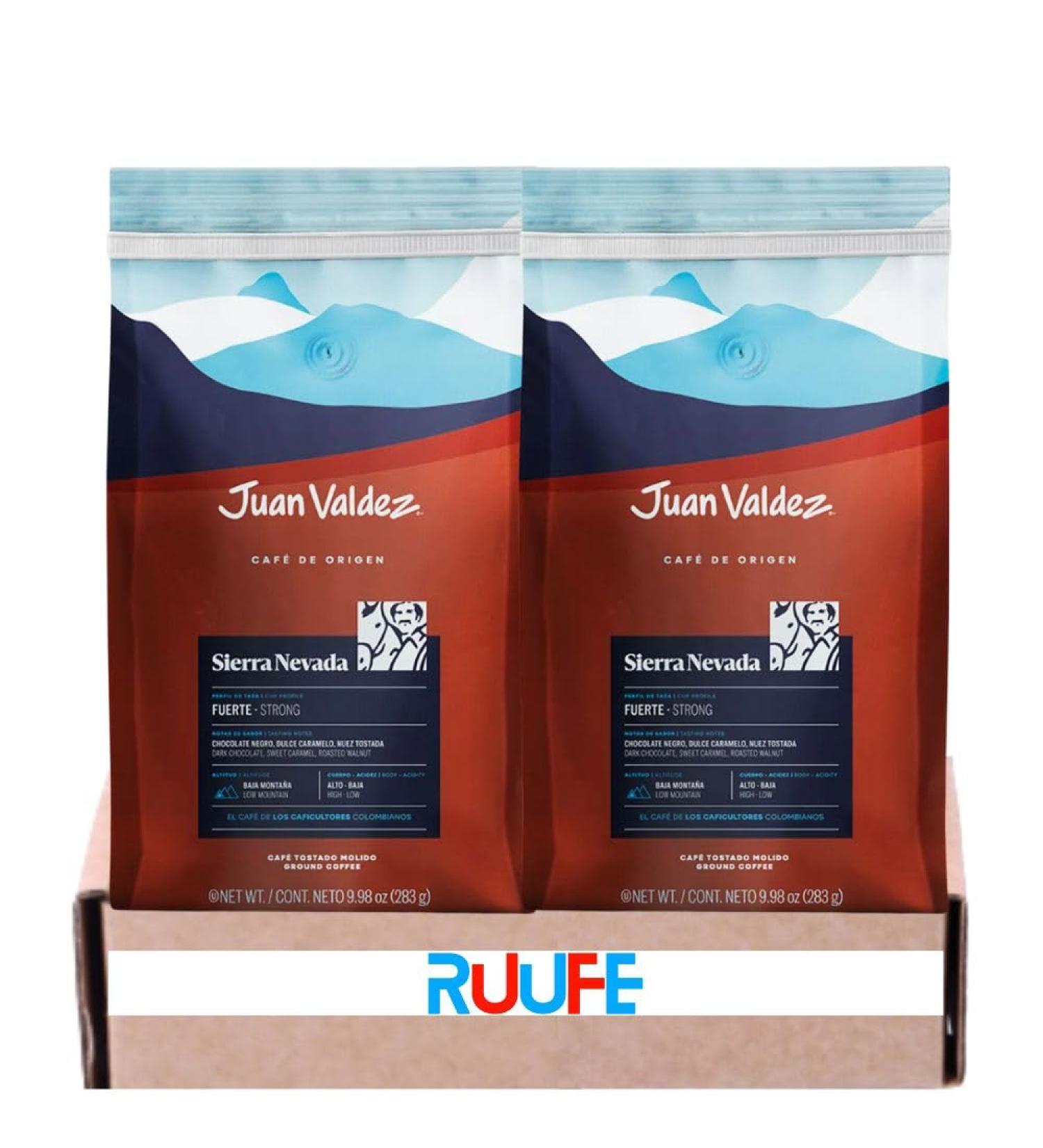 Caf Juan Valdez (pack de 2) Caf Juan Valdez Sierra Nevada moulu fort 283gr Caf Juan Valdez Sierra Nevada moulu fort Caf Juan Valdez - Buy Online on GoSupps.com